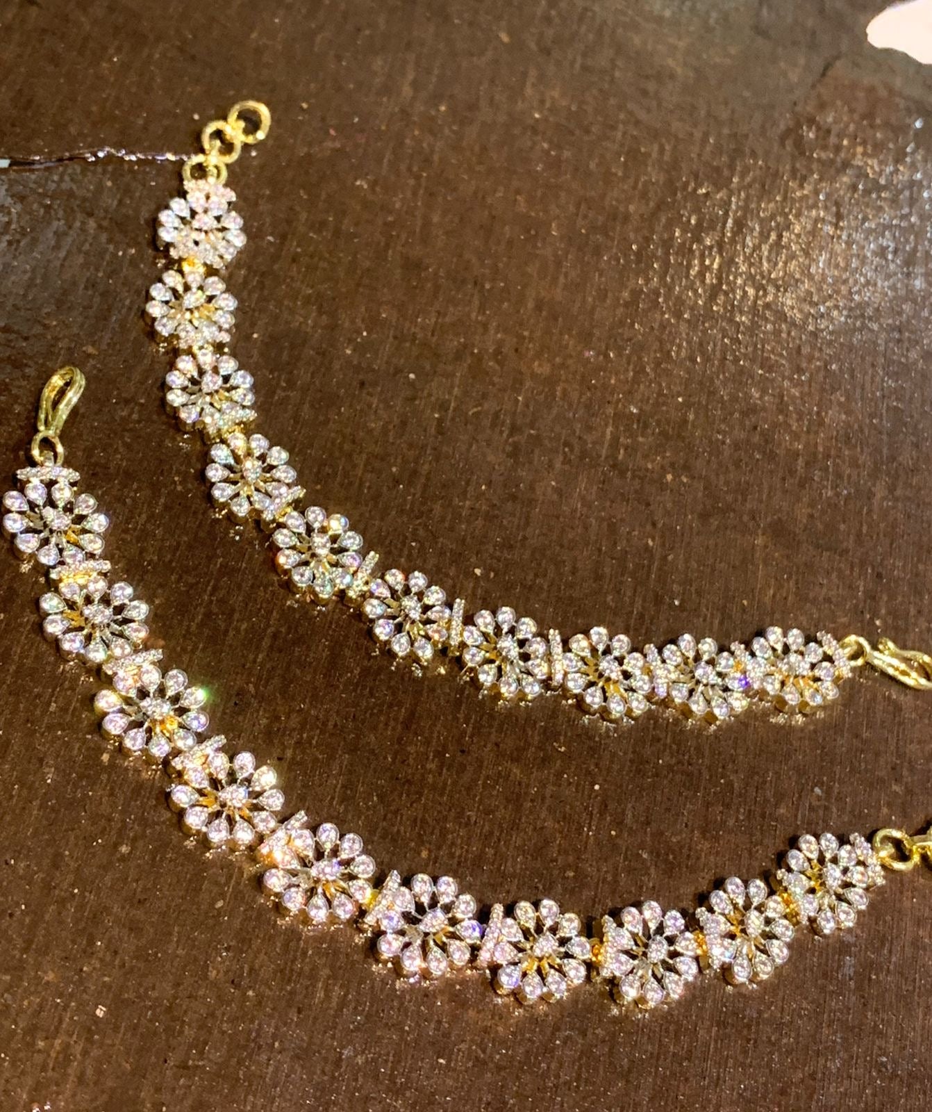 AD Stones Ear Chains
