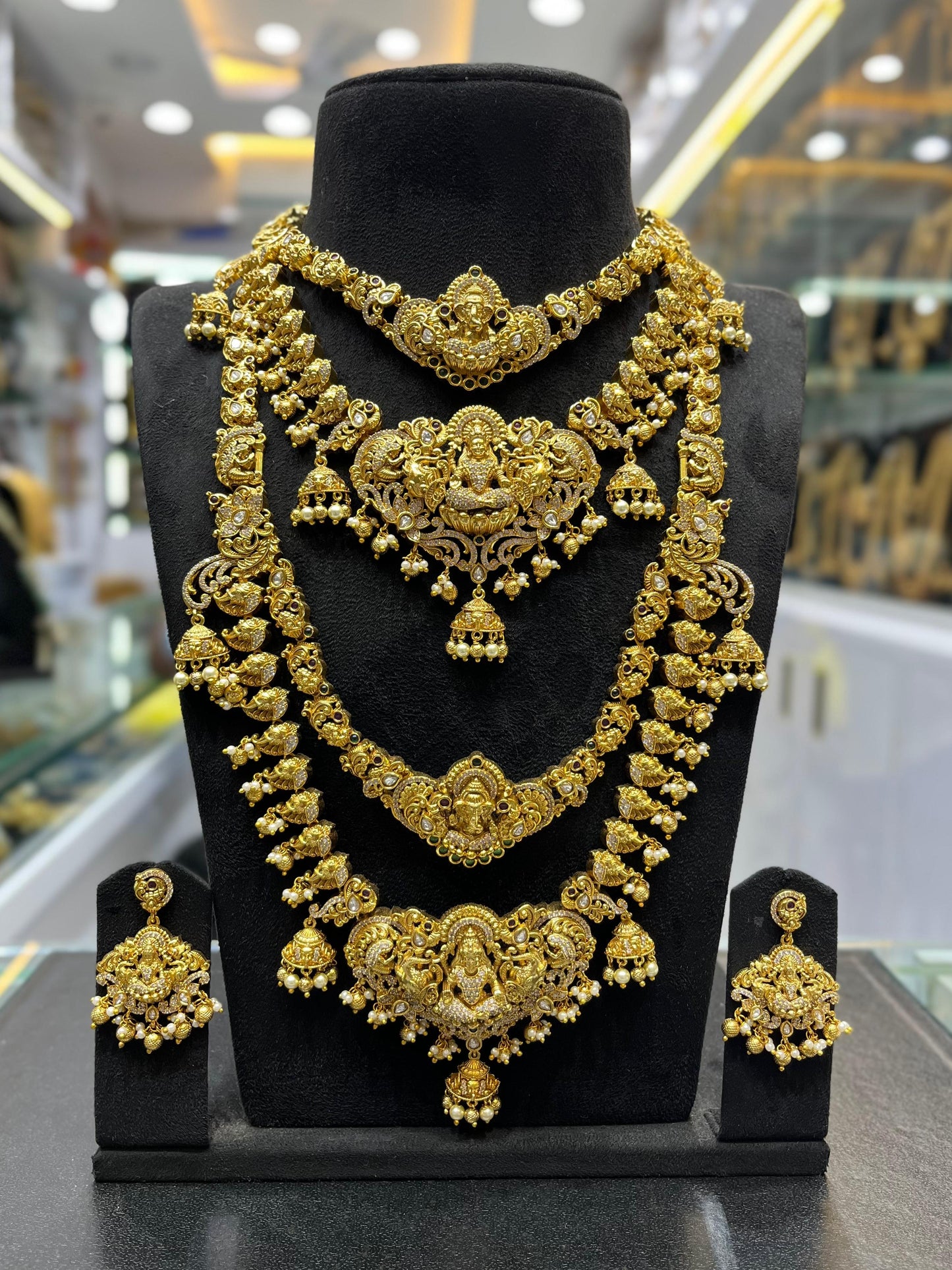 Nakshi Work with AD Stones Bridal Combo