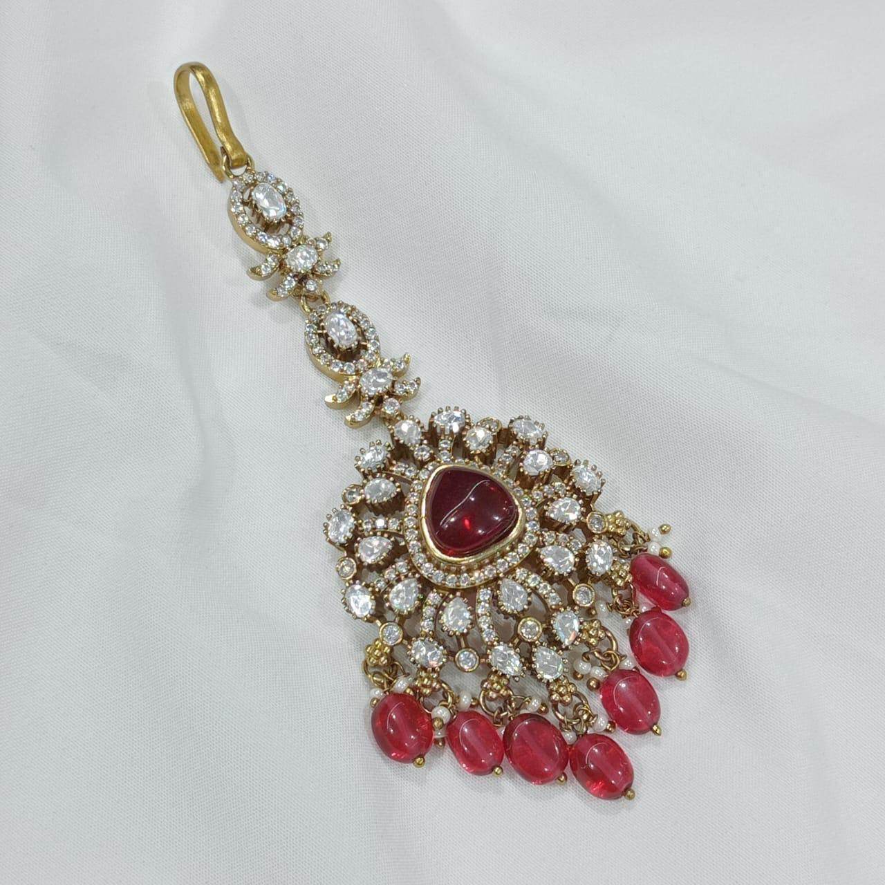 Moissanite Stones Tikka - Nakshatra Jewels
