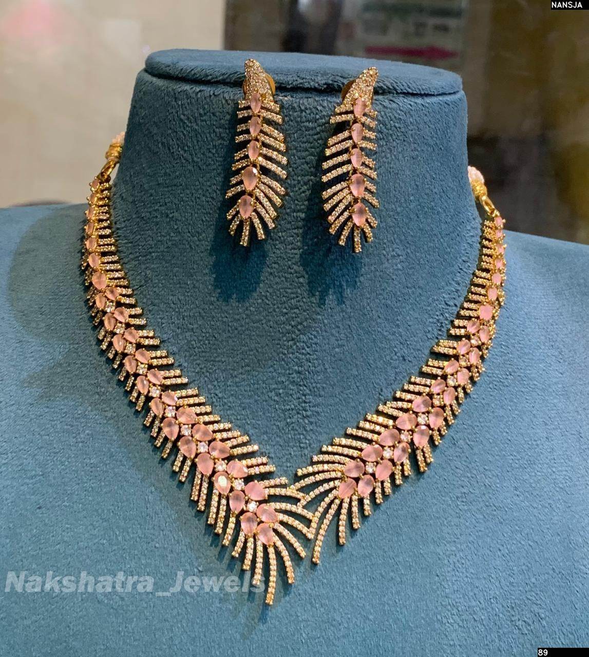 AD Stones Necklace - Nakshatra Jewels