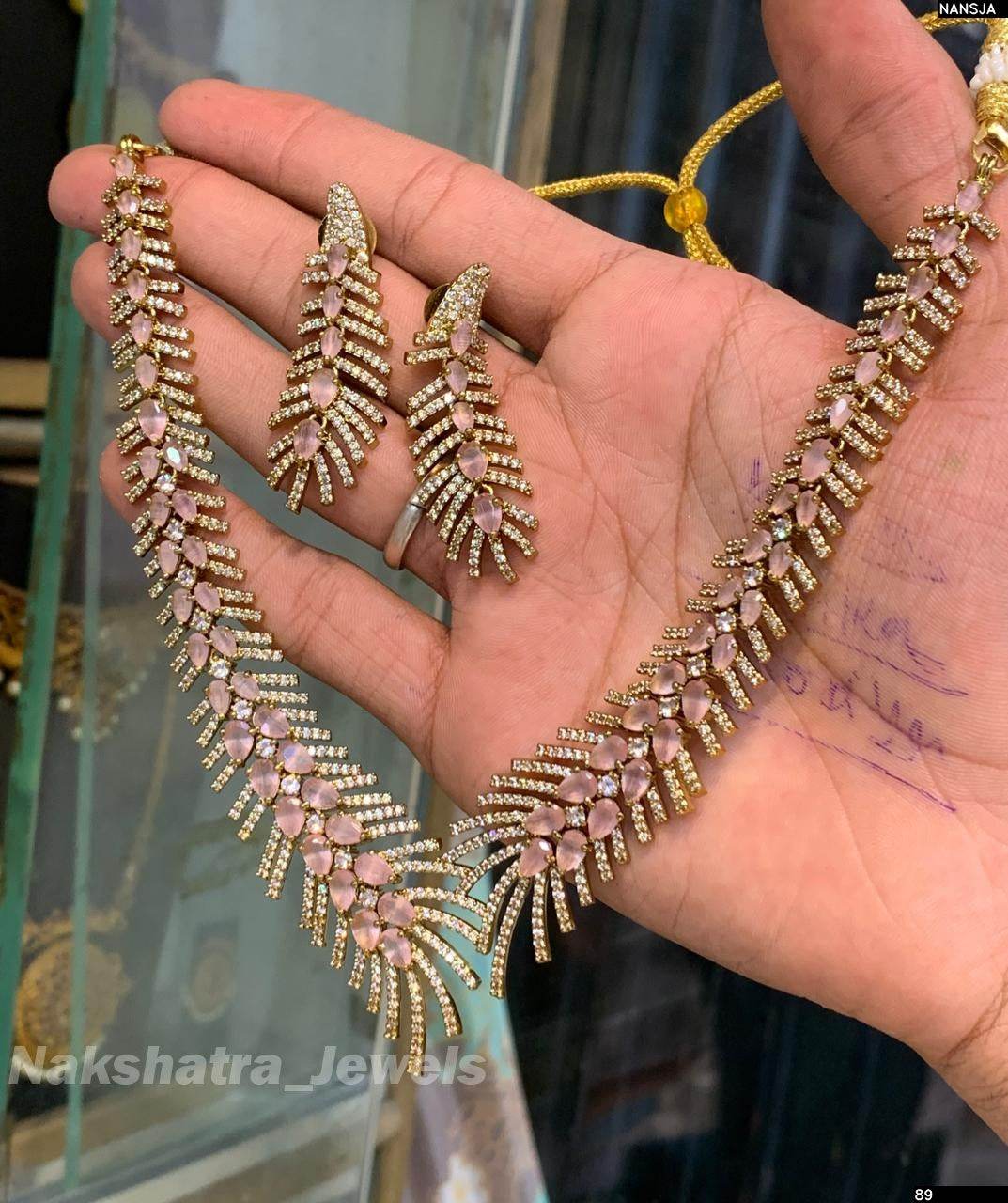 AD Stones Necklace - Nakshatra Jewels
