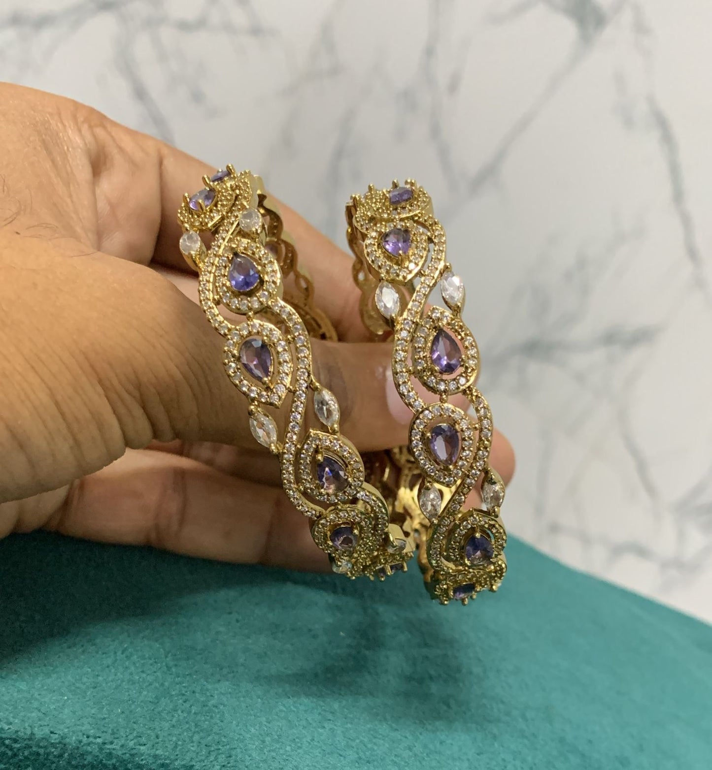 Victorian Polish AD Stone Bangles