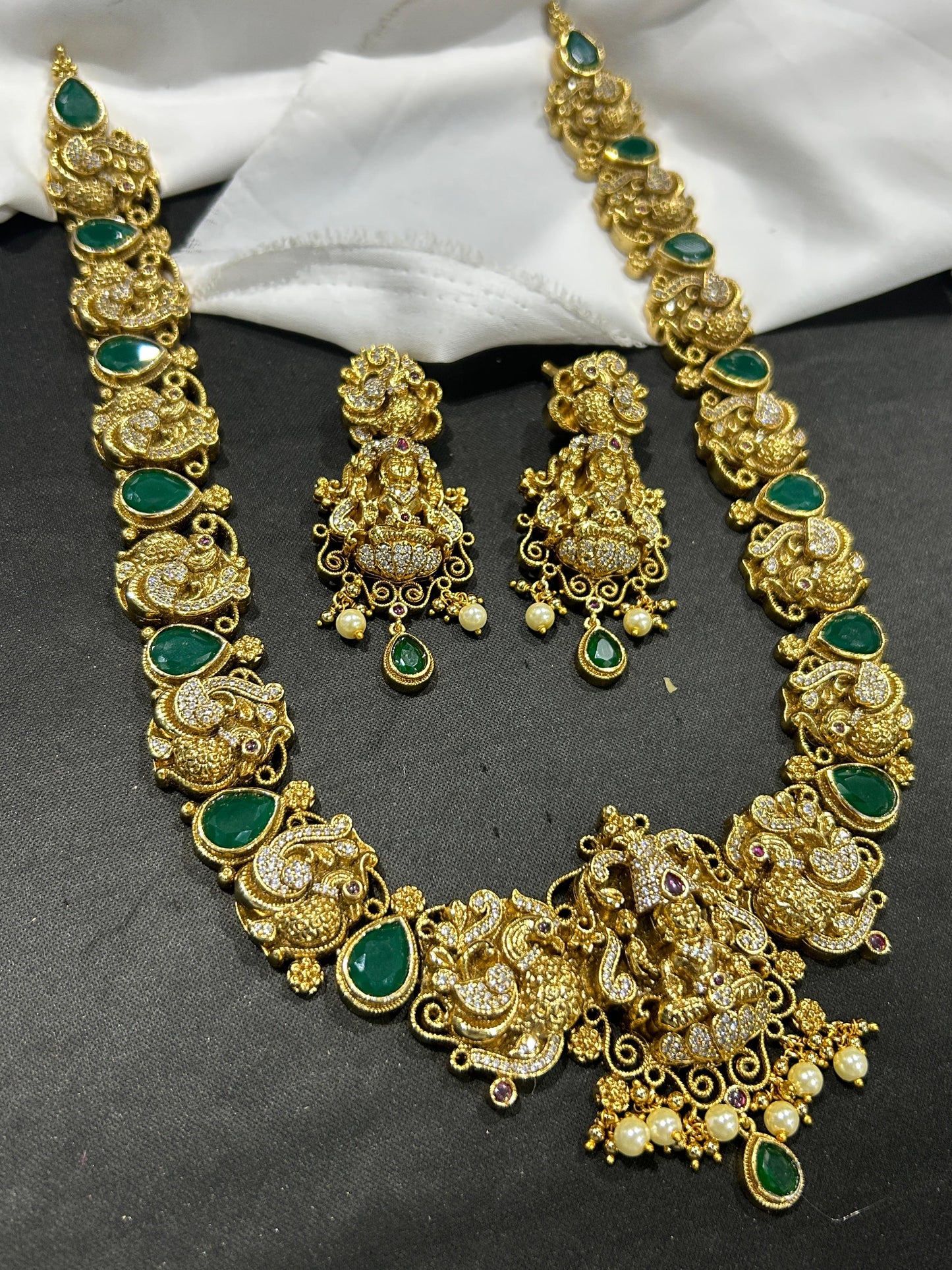 Nakshi Work with AD and Kundan Stones Bridal Haram