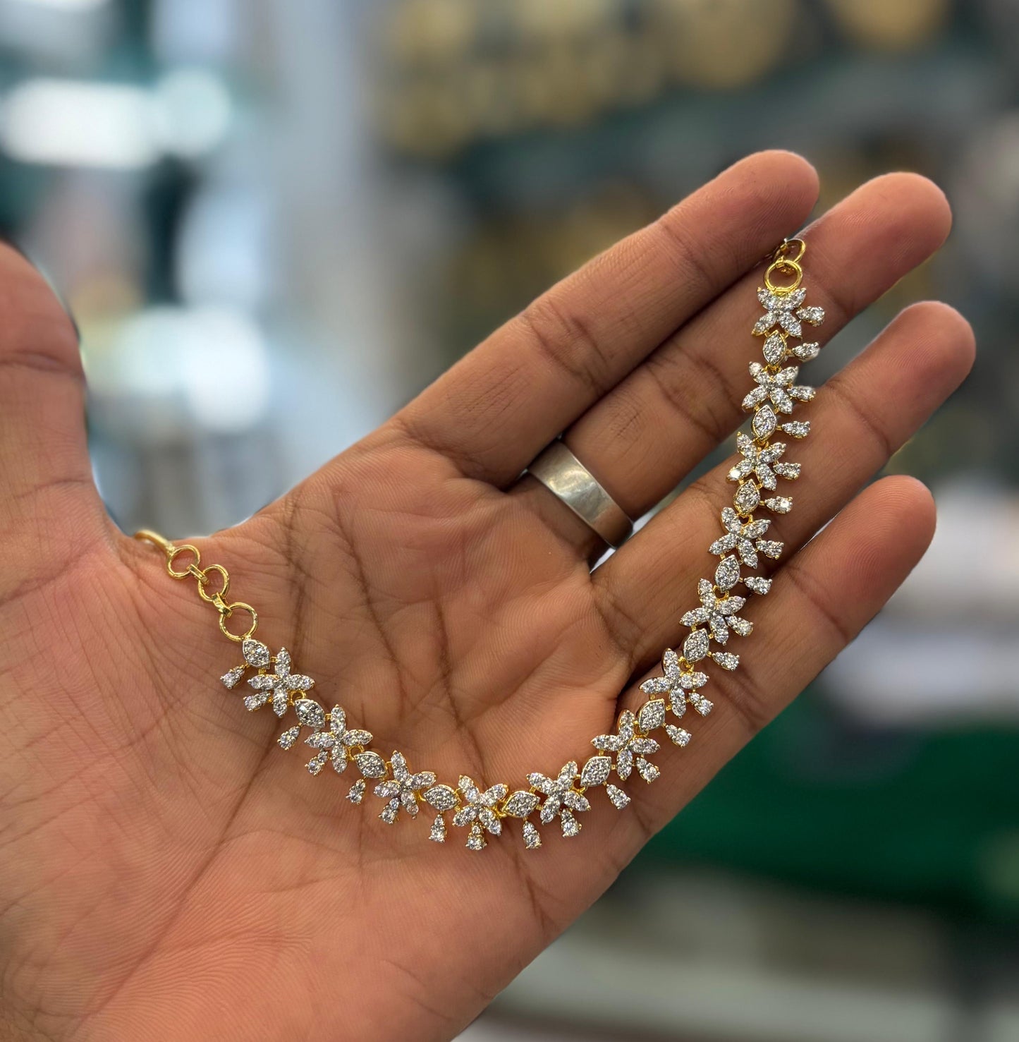 Premium AD Stones Ear Chains