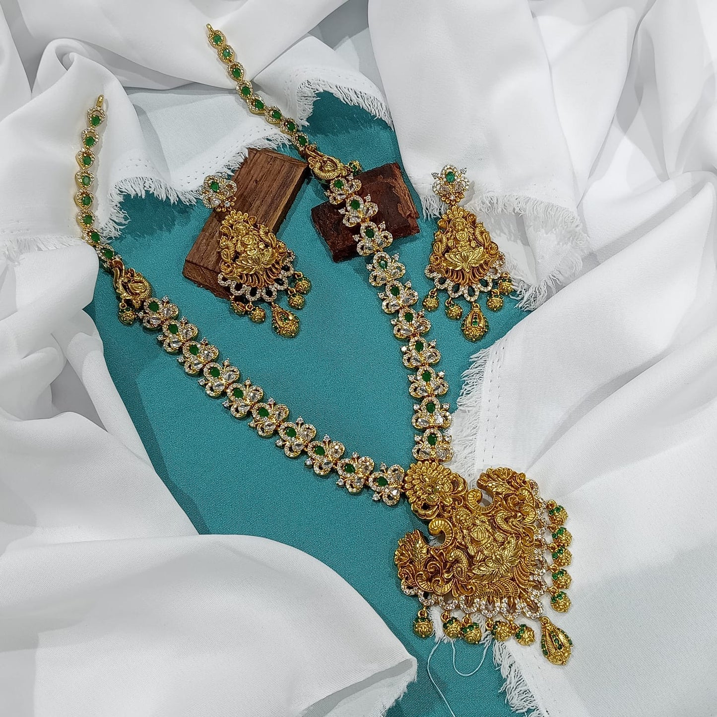 Nakshi Work with AD Stones Bridal Haram