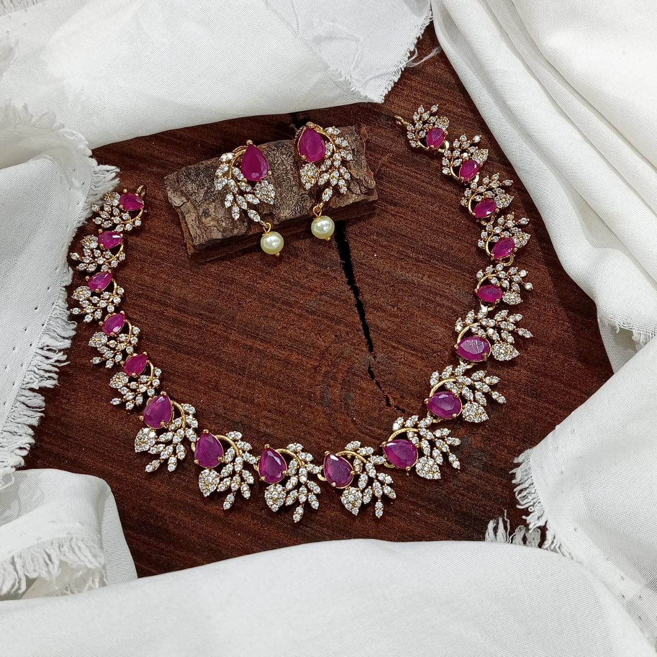 AD Stones Necklace - Nakshatra Jewels