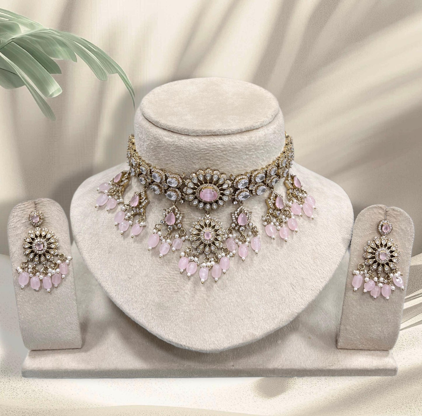Victorian Polish with AD Stones Bridal Choker