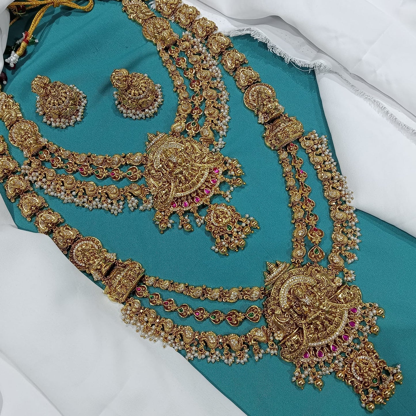 Nakshi Work with AD Stones Bridal Combo