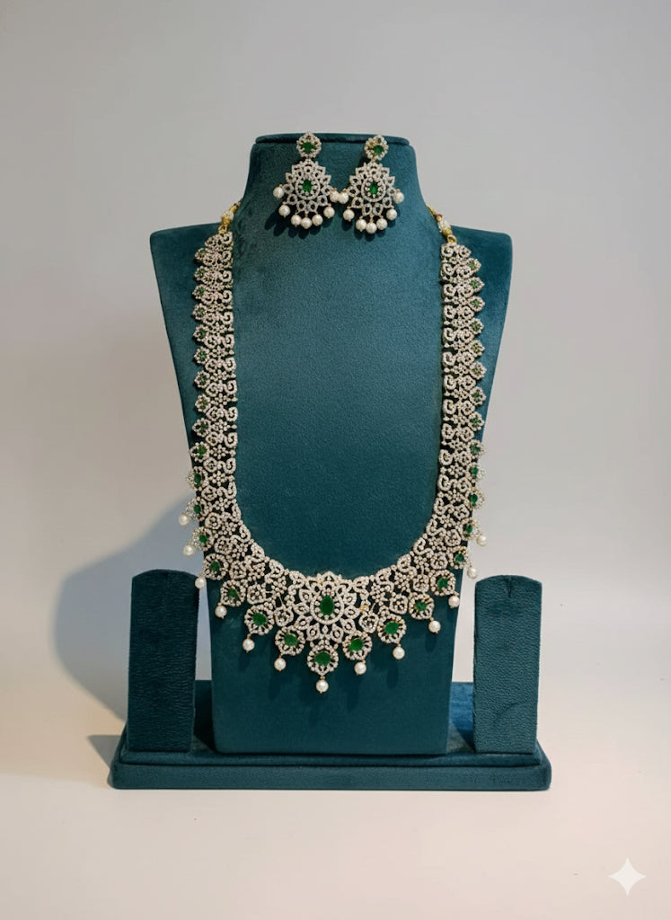 American Diamond Stones Bridal Haram