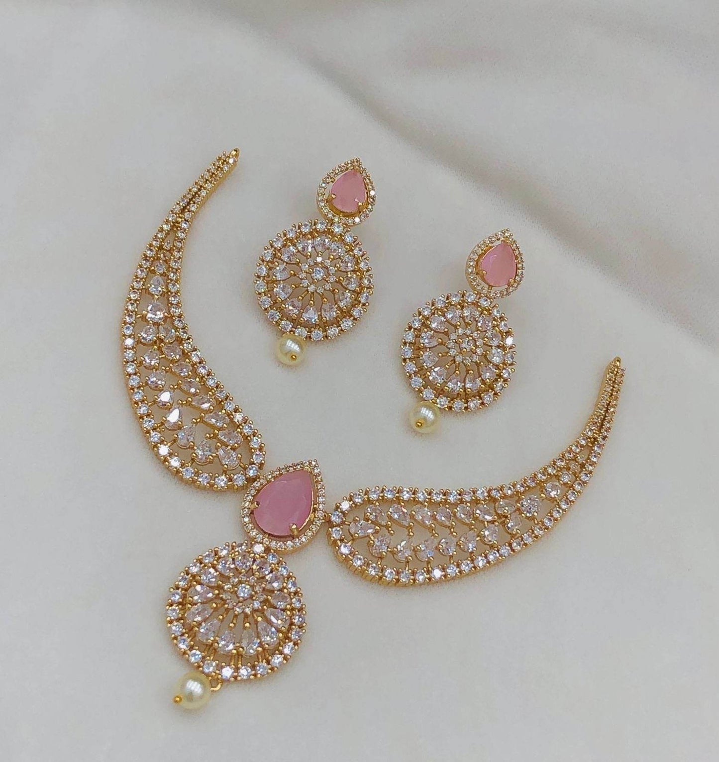 AD Stones Necklace - Nakshatra Jewels