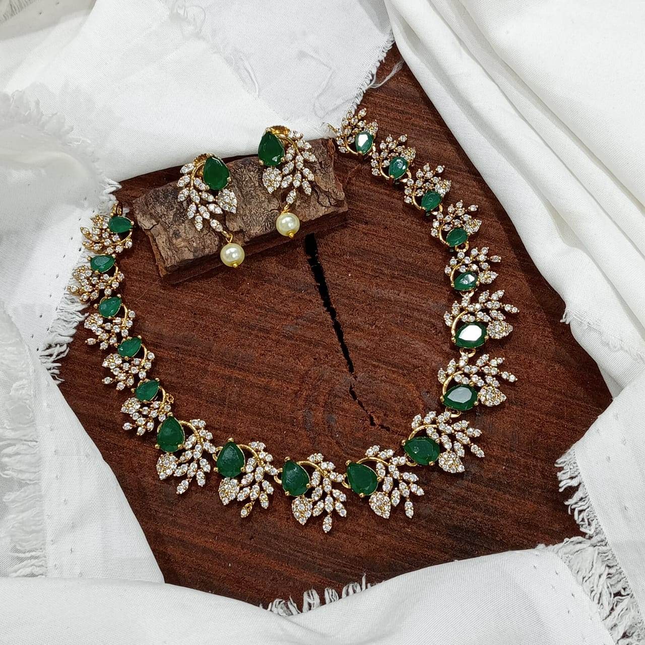 AD Stones Necklace - Nakshatra Jewels