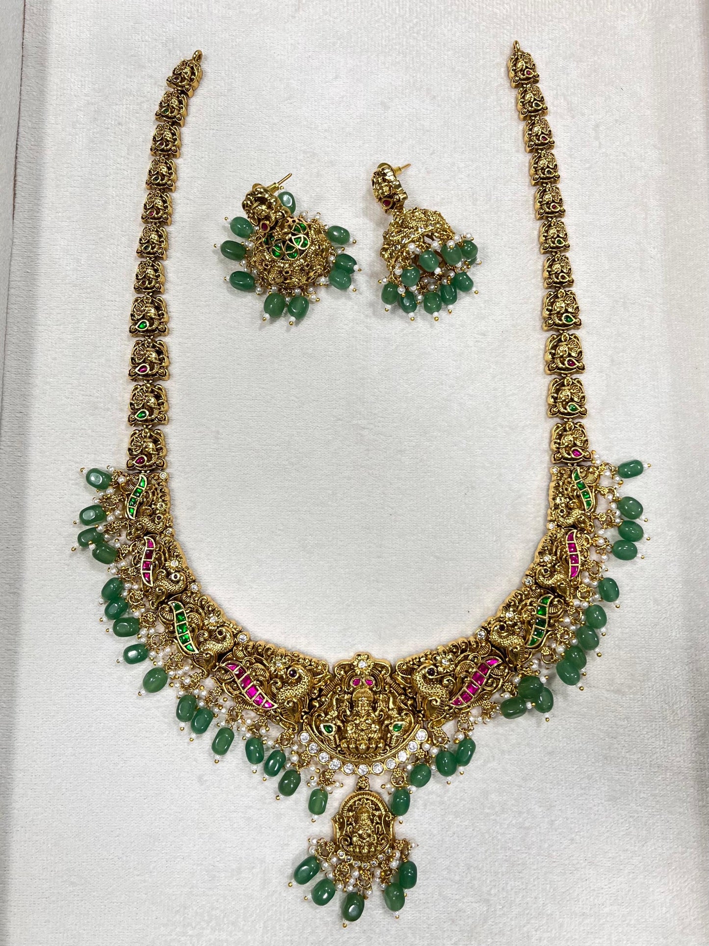 Nakshi Work with AD and Kundan Stones Bridal Haram