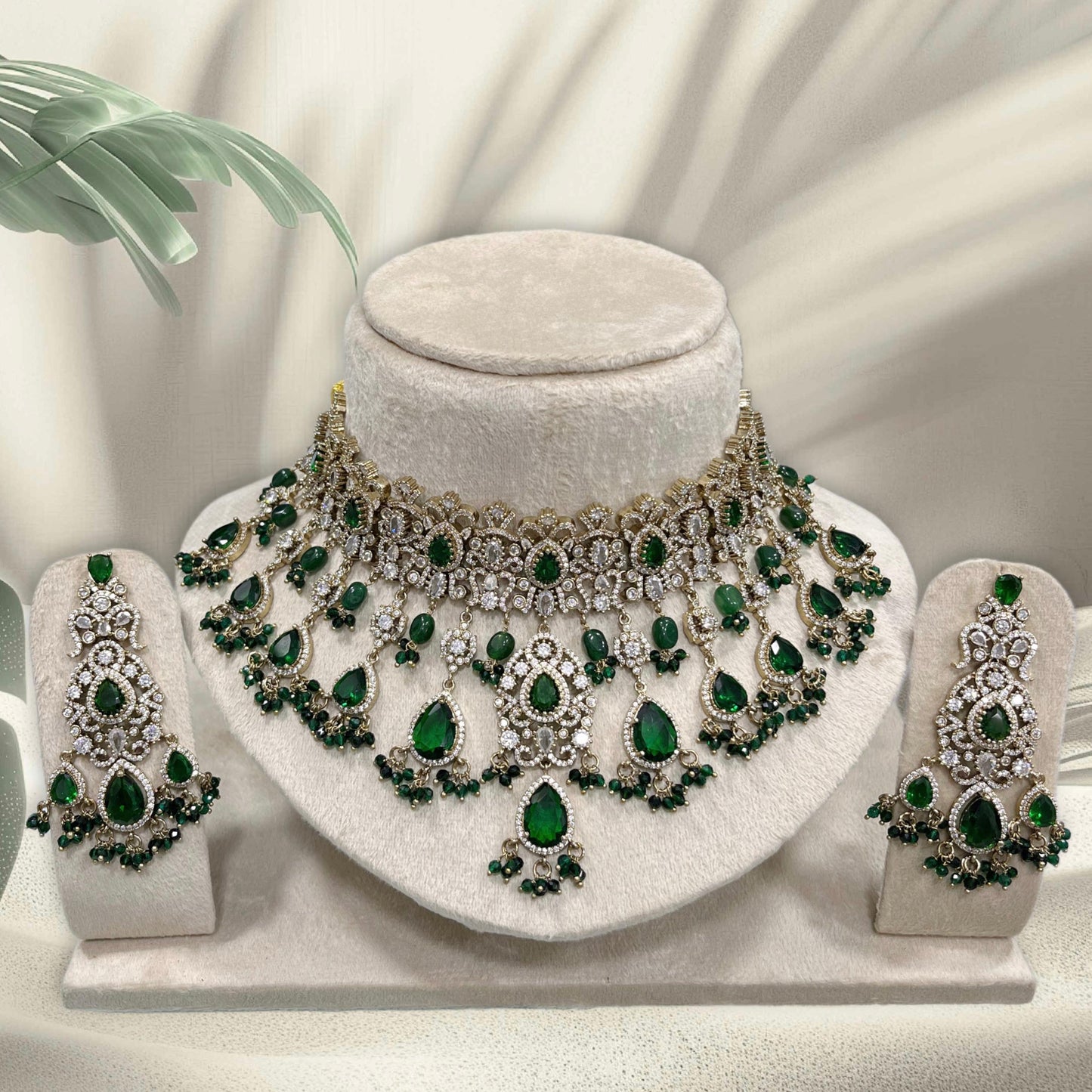 Victorian Polish with AD Stones Bridal Choker