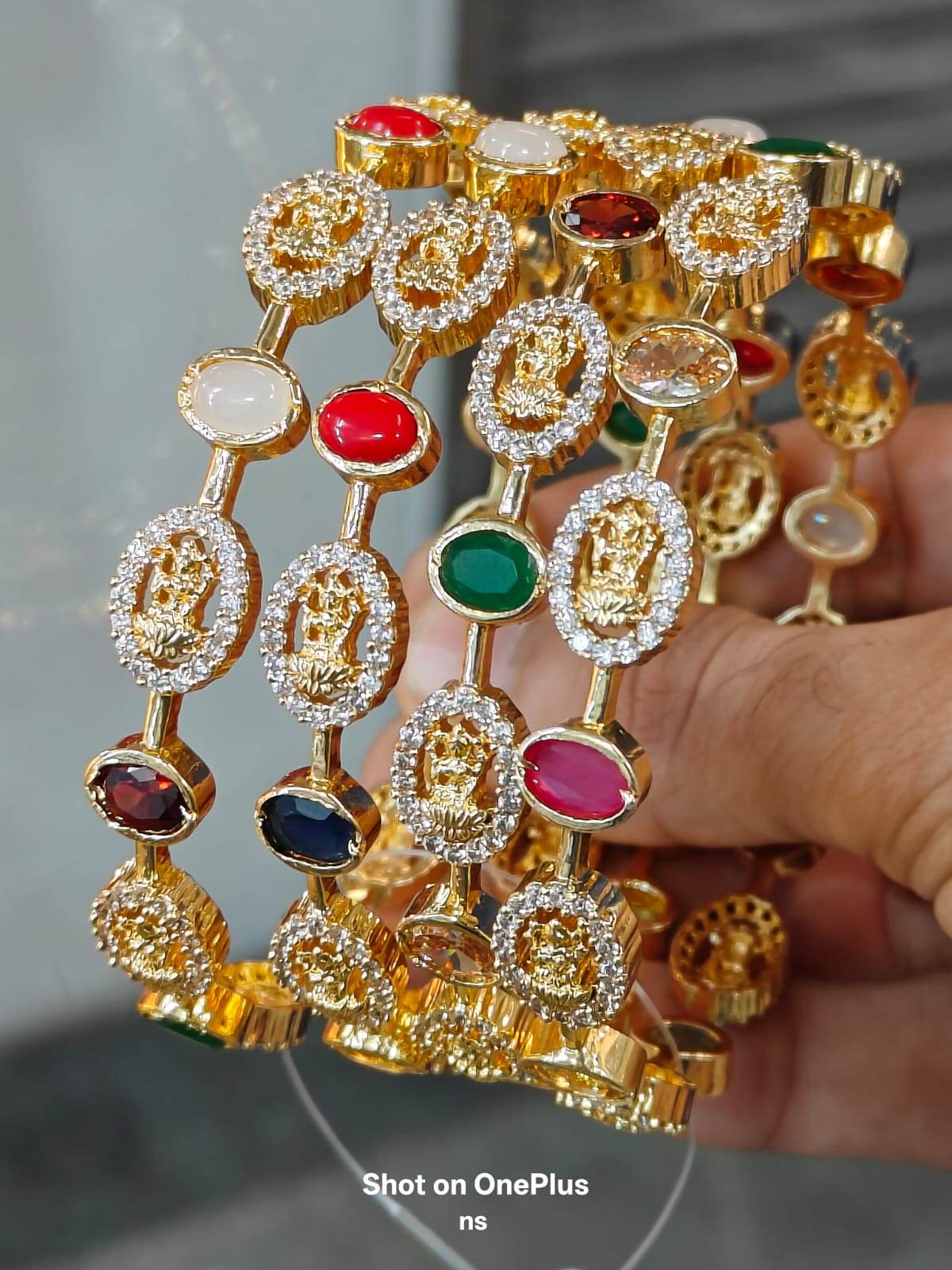 Premium Matt with AD Stones Bangles - Nakshatra Jewels