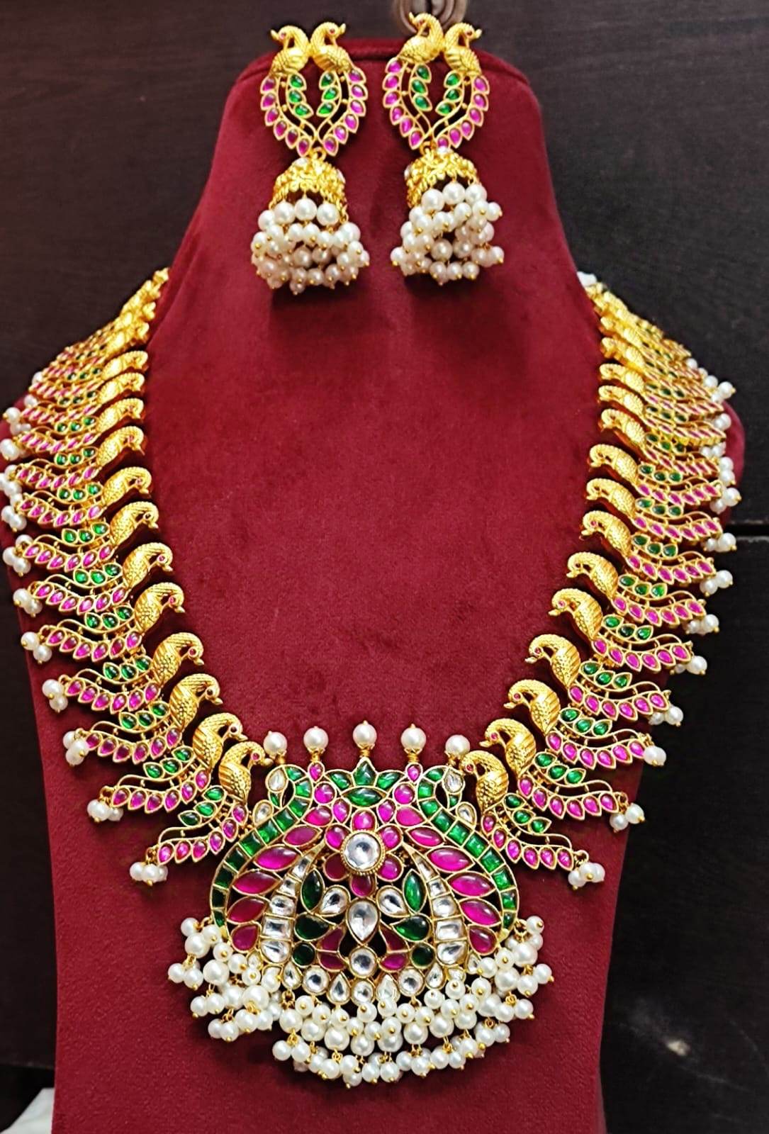 Jaadu Kundan Stones Bridal Haram - Nakshatra Jewels