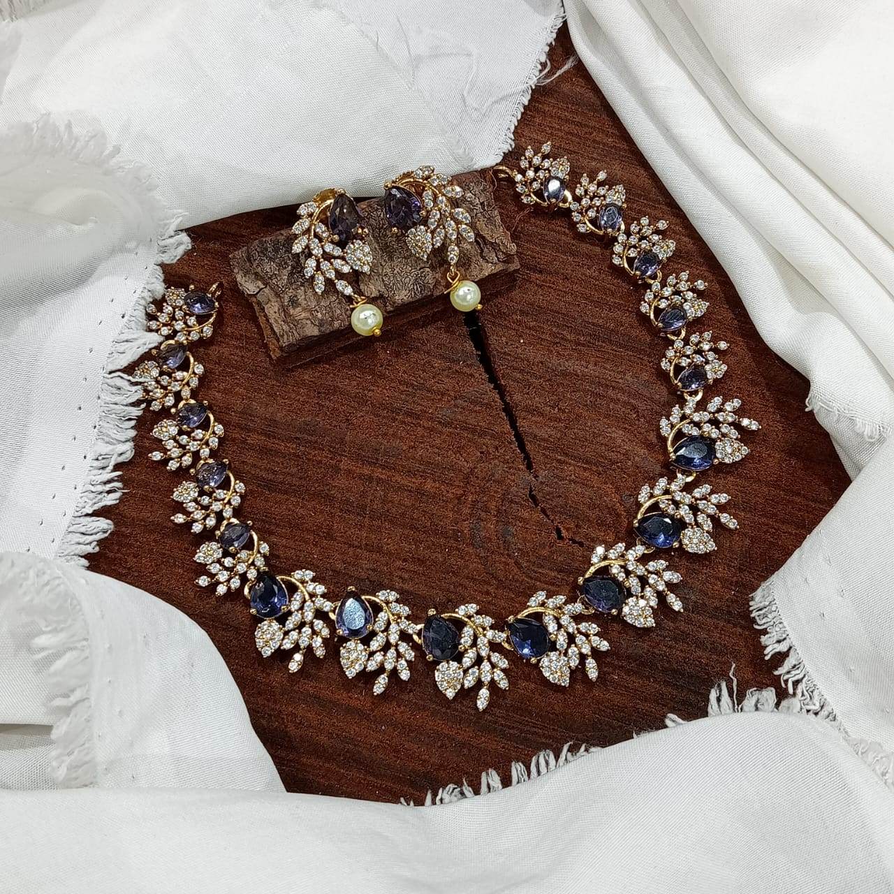 AD Stones Necklace - Nakshatra Jewels