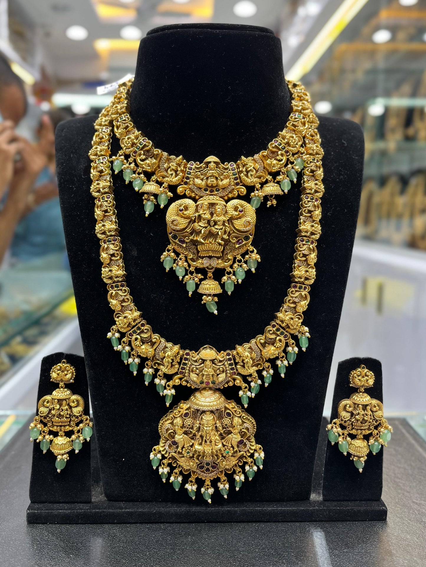 Nakshi Work with AD Stones Bridal Combo