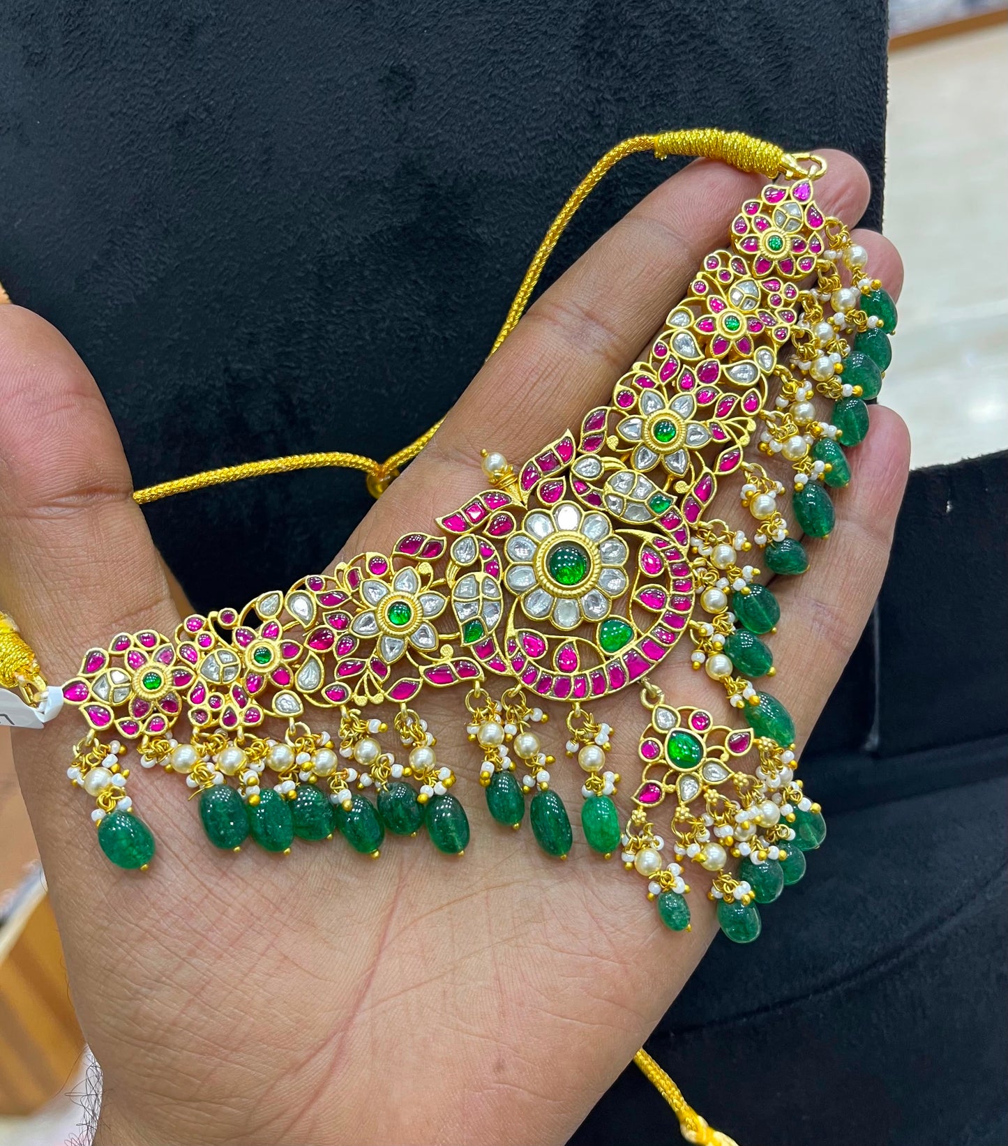 Jaadu Kundan Stones Bridal Neckset
