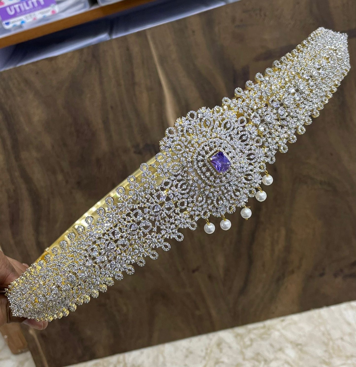 American Diamond Stones Bridal Hip Belt