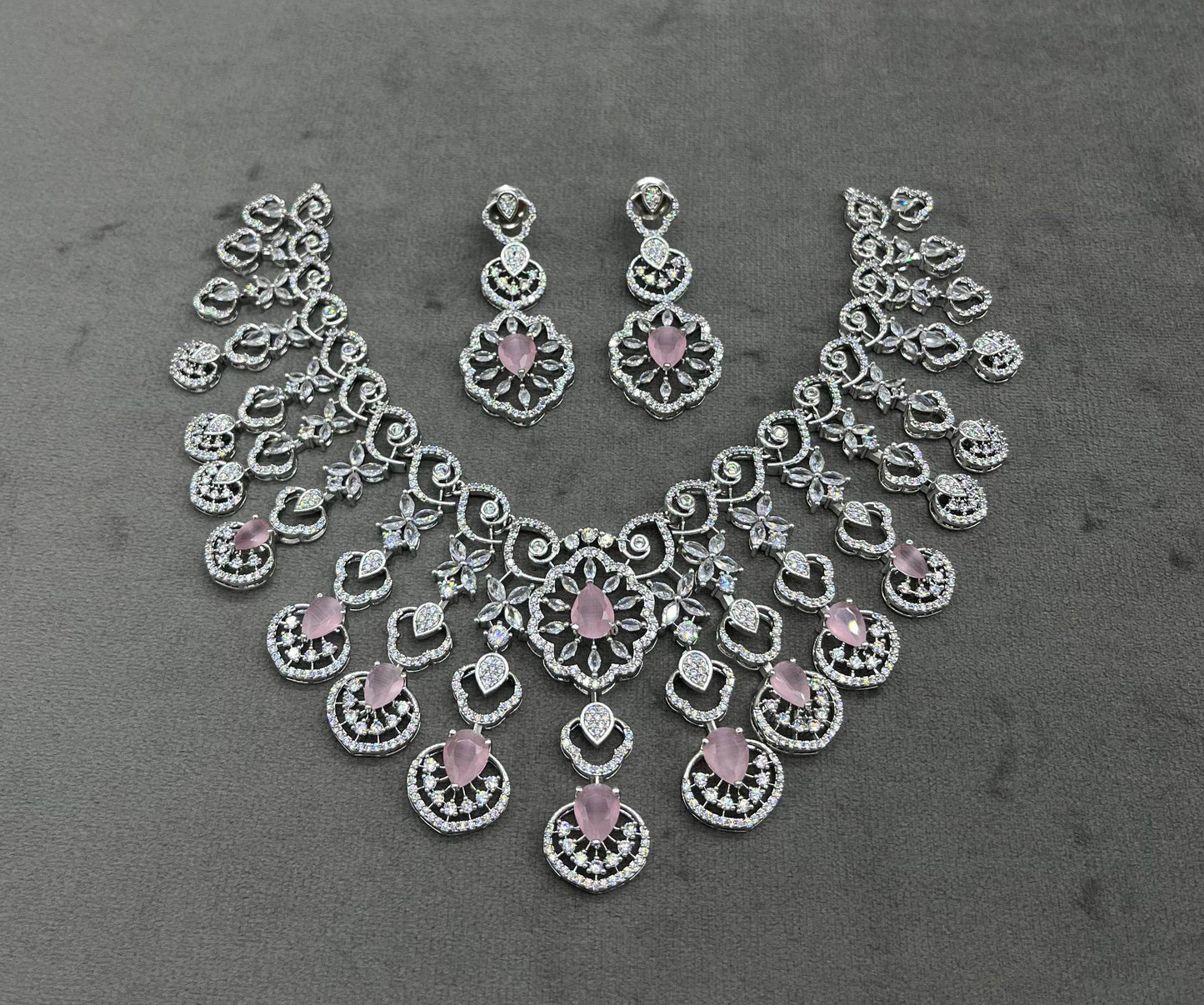 Moissanite & AD Stones Bridal Choker - Nakshatra Jewels