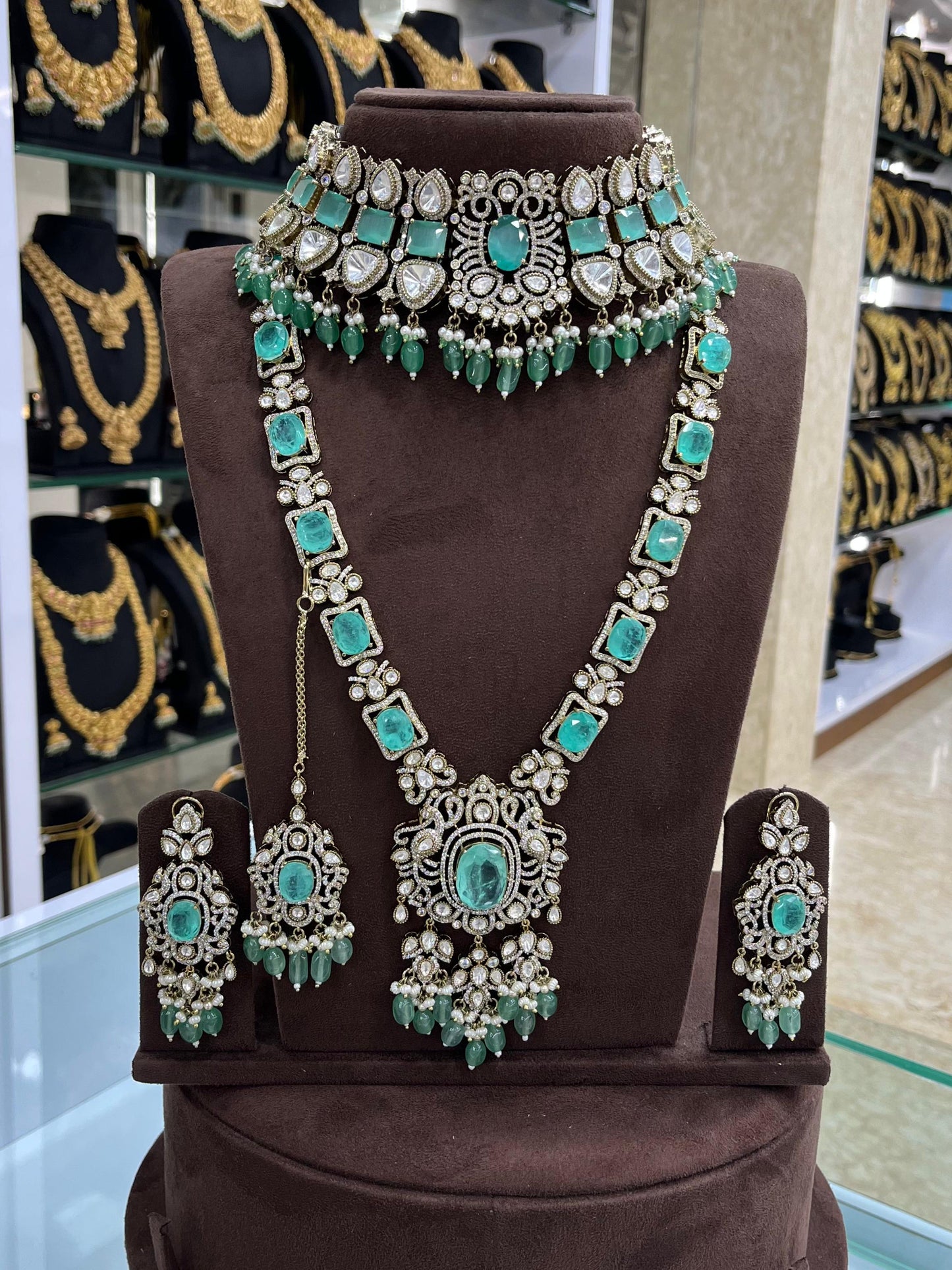 Moissanite Stones Bridal set