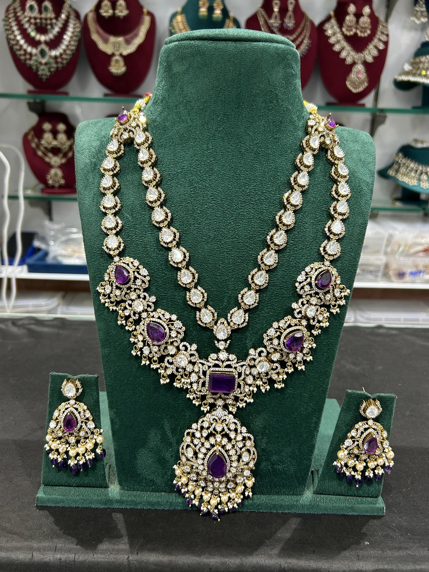 Moissanite Stones Bridal Designer Haram