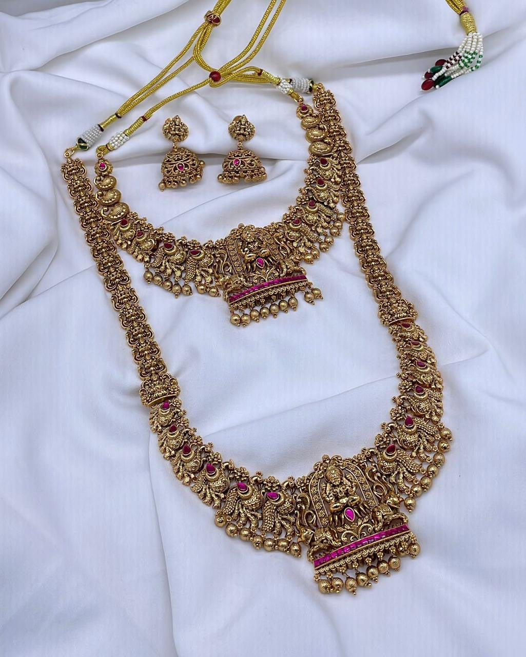 Nakshi Work with Kundan Stones Bridal Combo Set