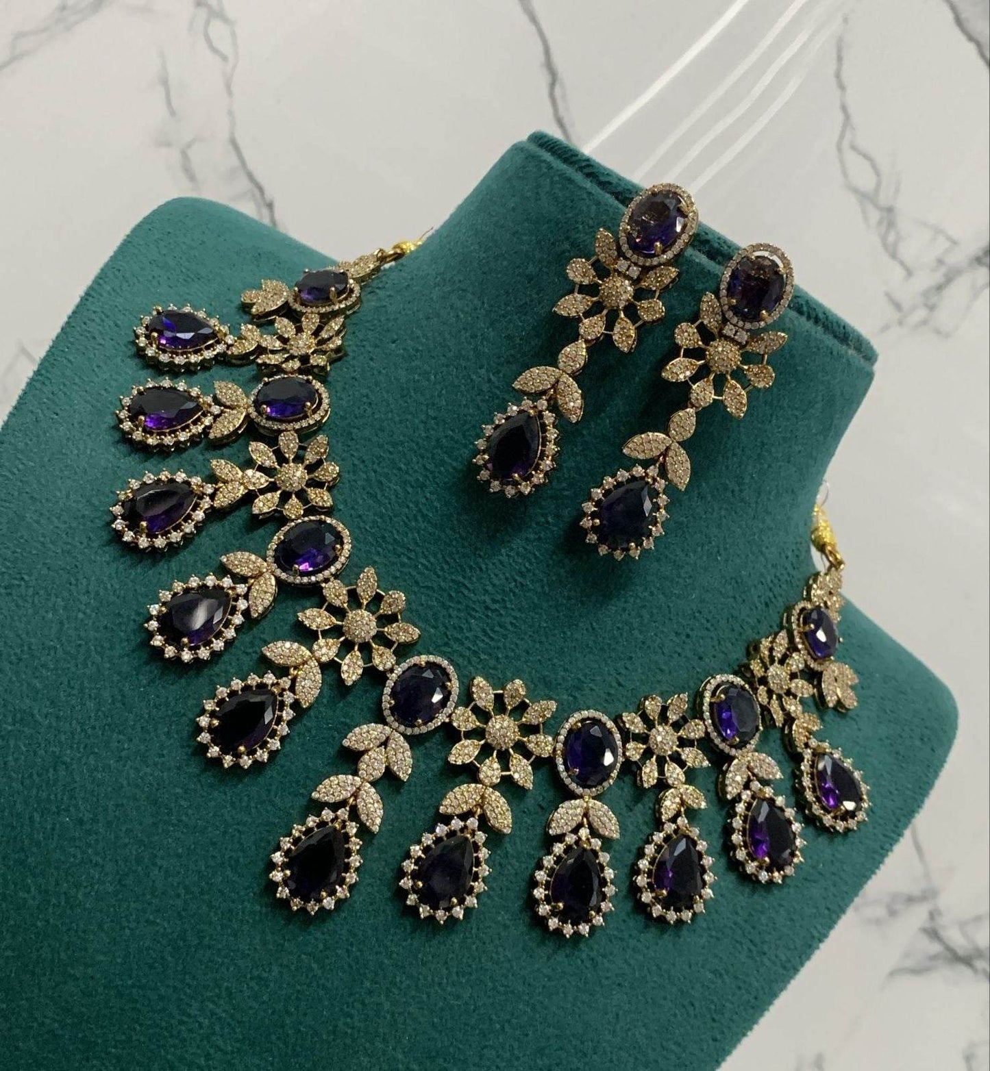 AD Stones Necklace - Nakshatra Jewels
