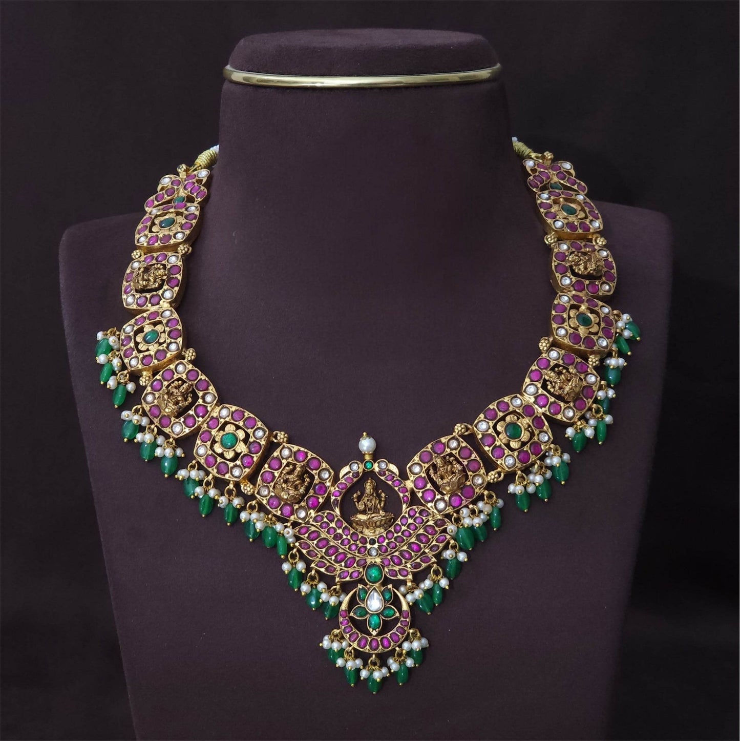 Jaadu Kundan Stones Bridal Haram - Nakshatra Jewels