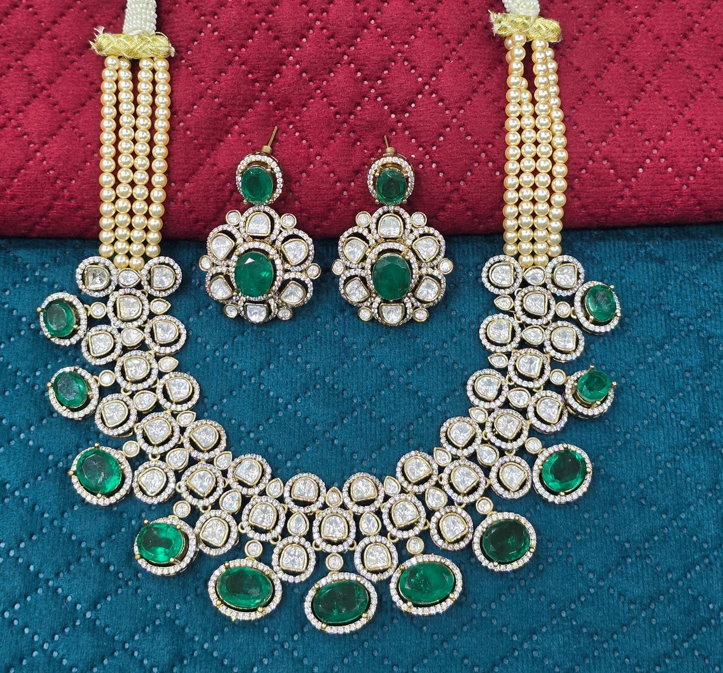Moissanite Stones Bridal Necklace