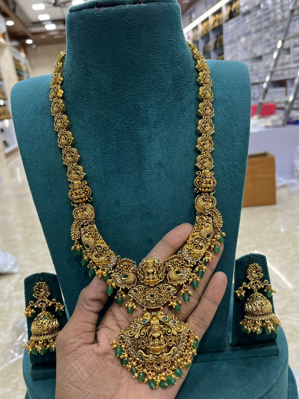 Nakshi Work with AD Stones Bridal Haram