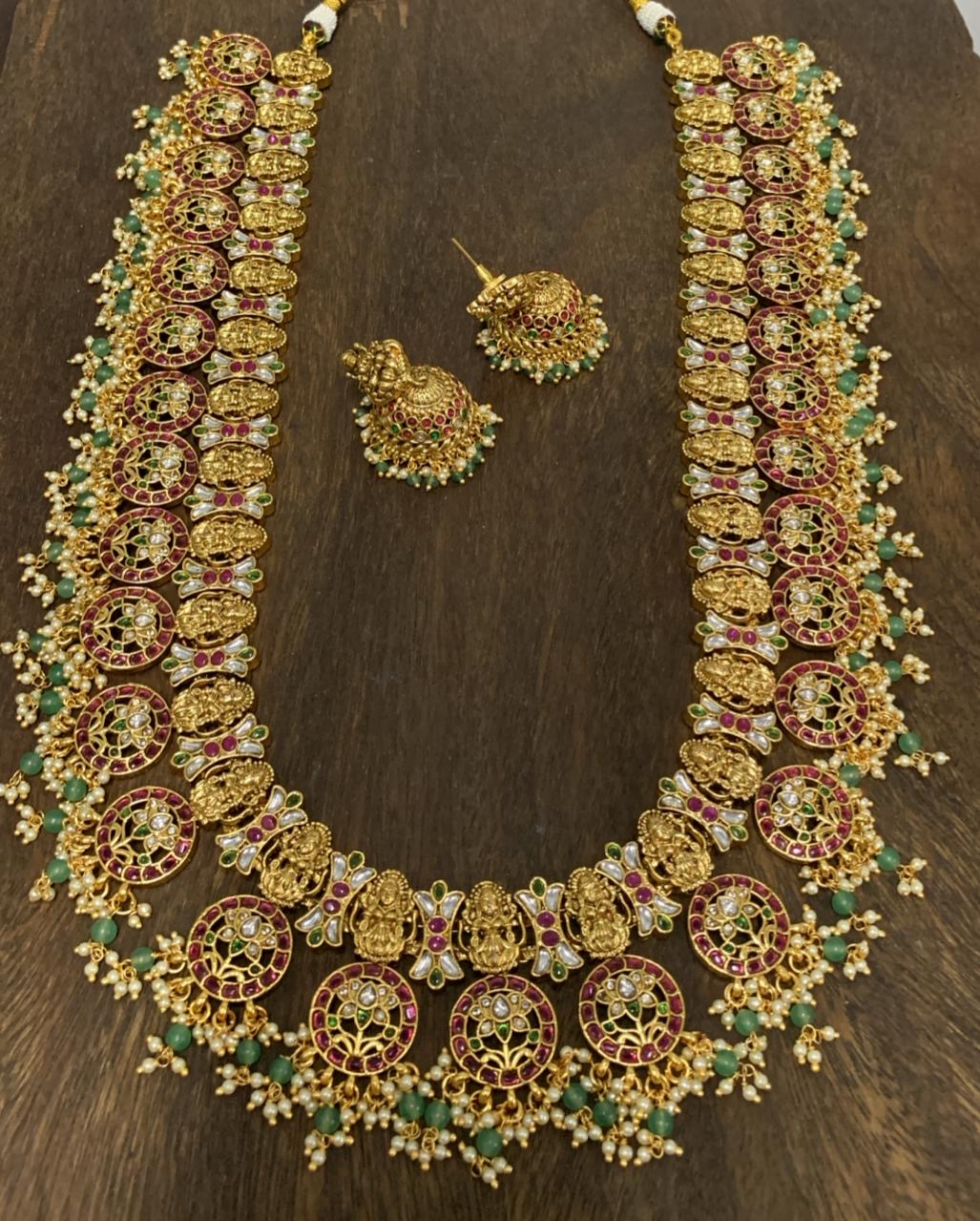 Nakshi Work with Kundan Stones Bridal Haram
