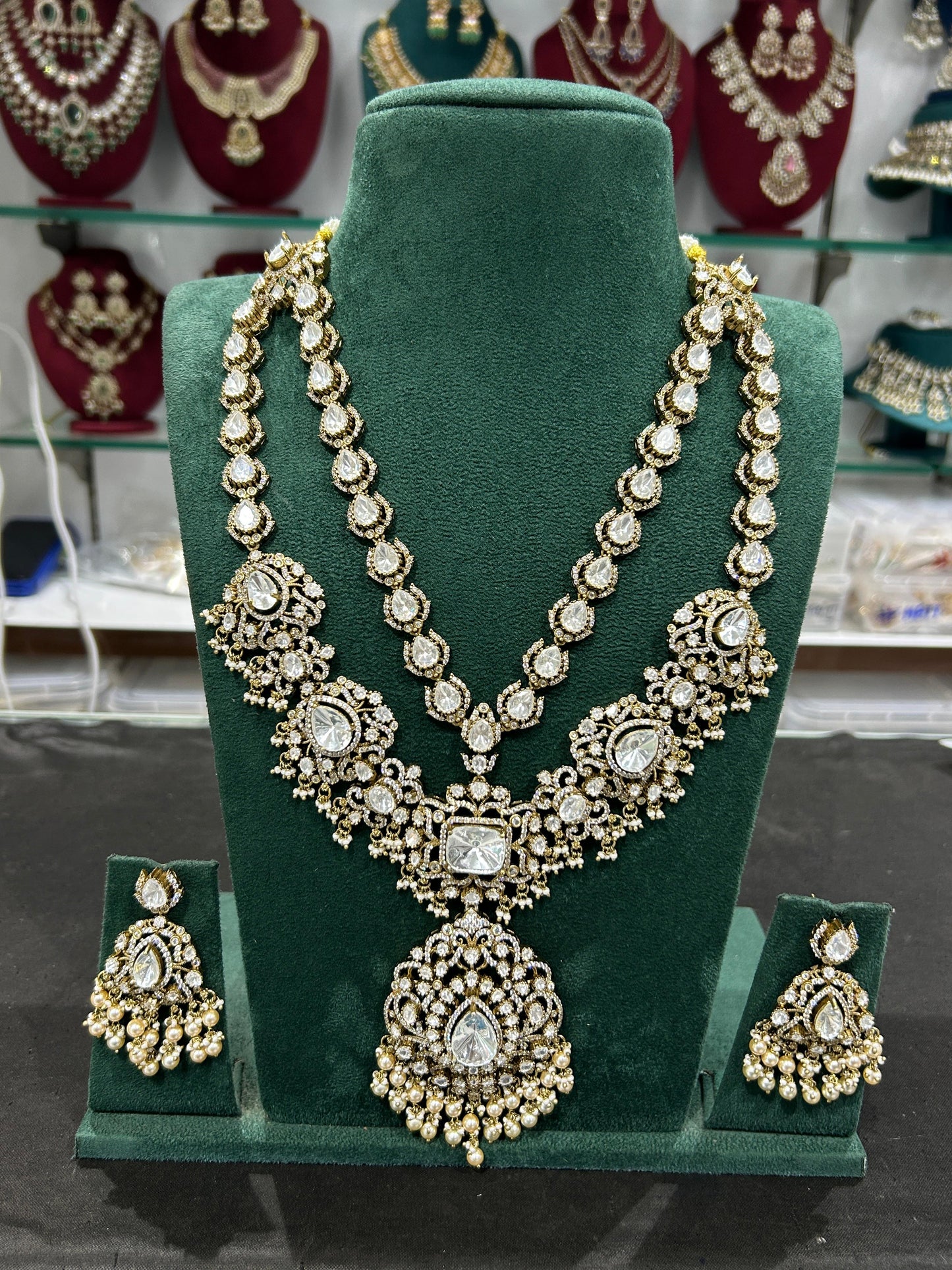 Moissanite Stones Bridal Designer Haram