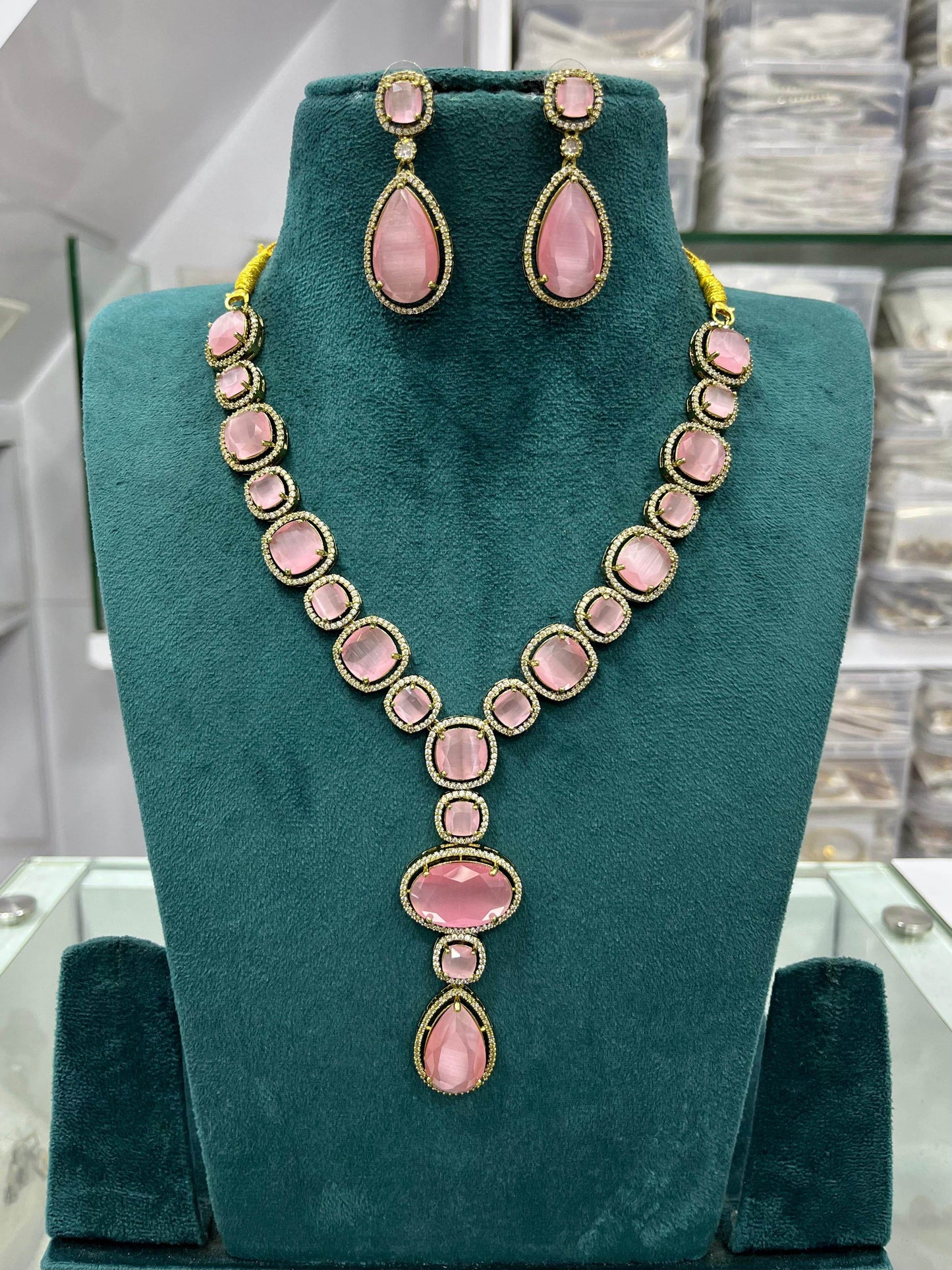AD Stones Necklace - Nakshatra Jewels