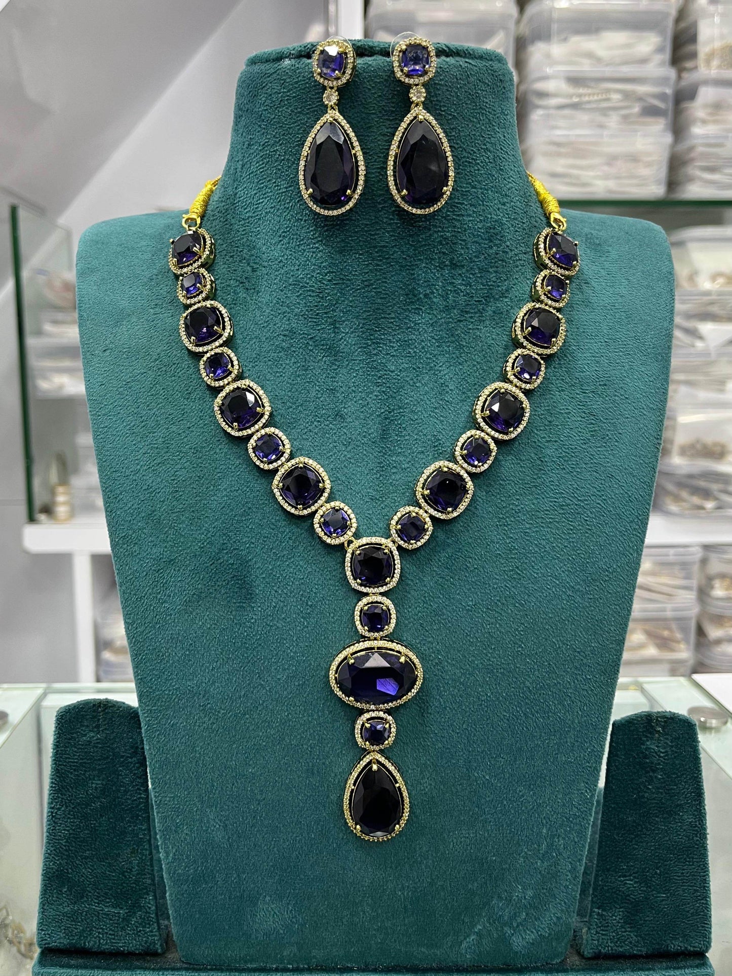 AD Stones Necklace - Nakshatra Jewels