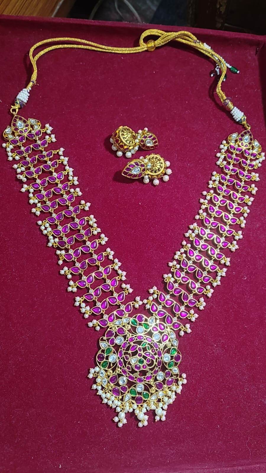 Jaadu Kundan Stones Bridal Layer Haram - Nakshatra Jewels