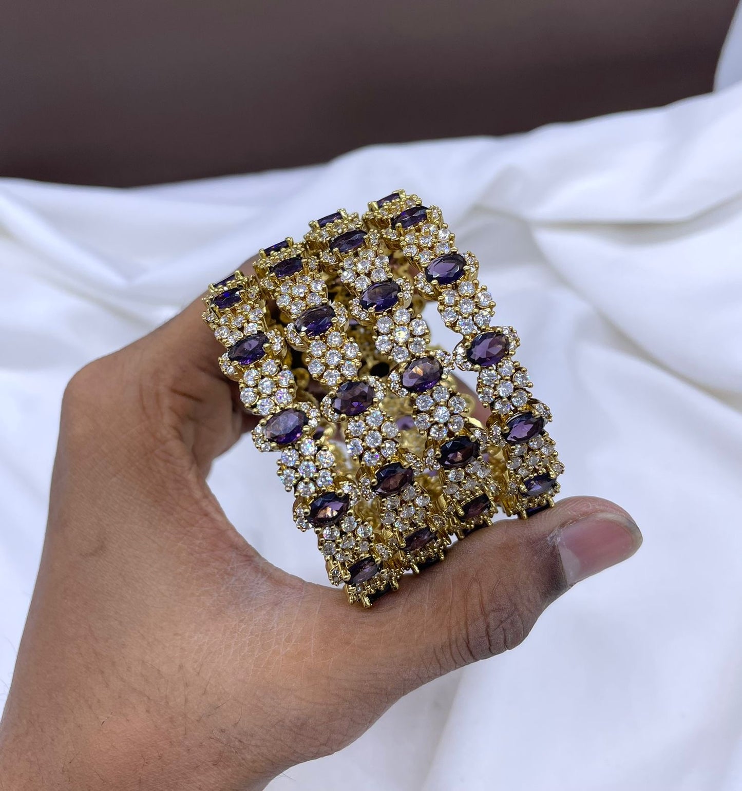 Victorian Polish AD Stone Bangles