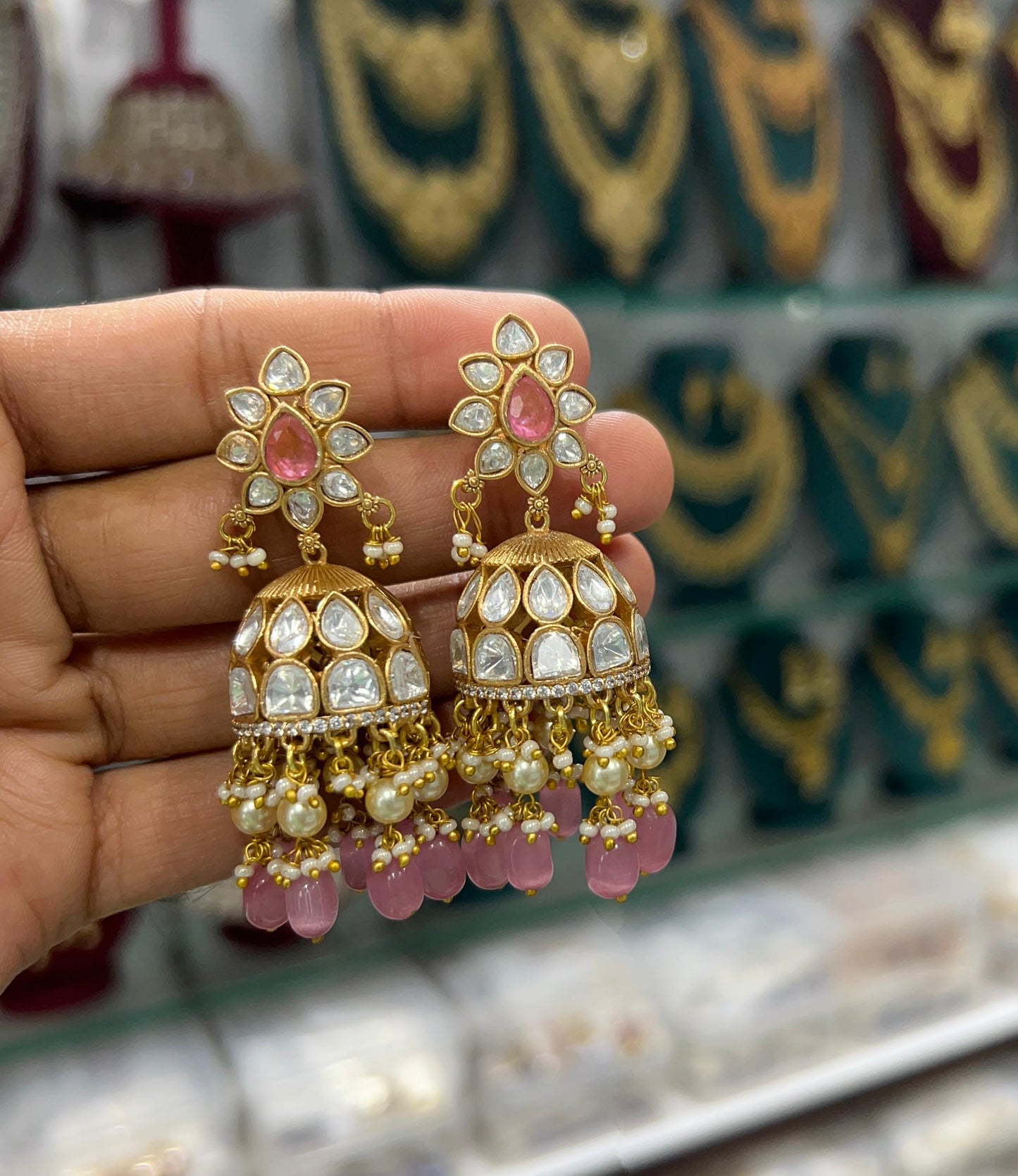Mossianite Stones Earrings