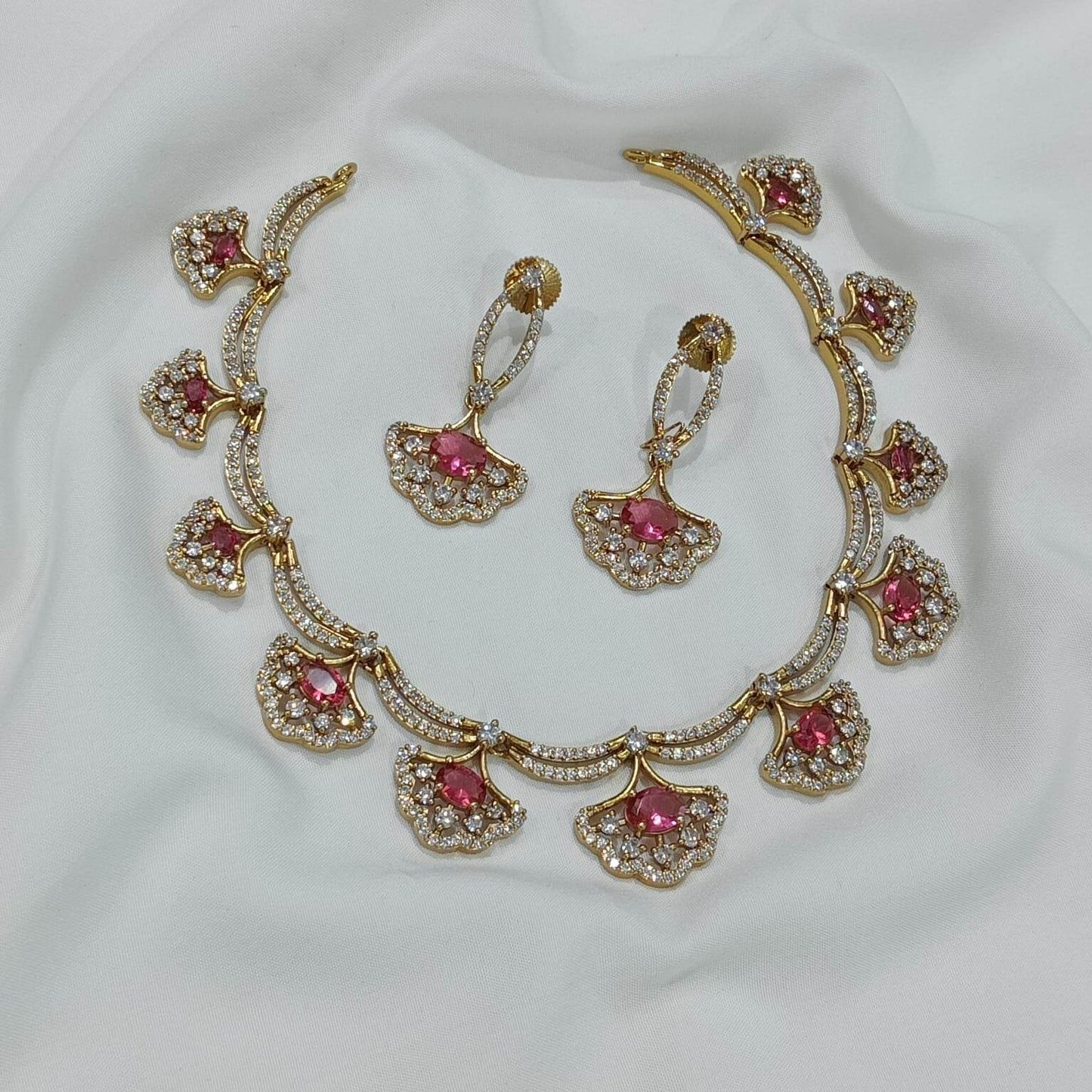 AD Stones Necklace - Nakshatra Jewels