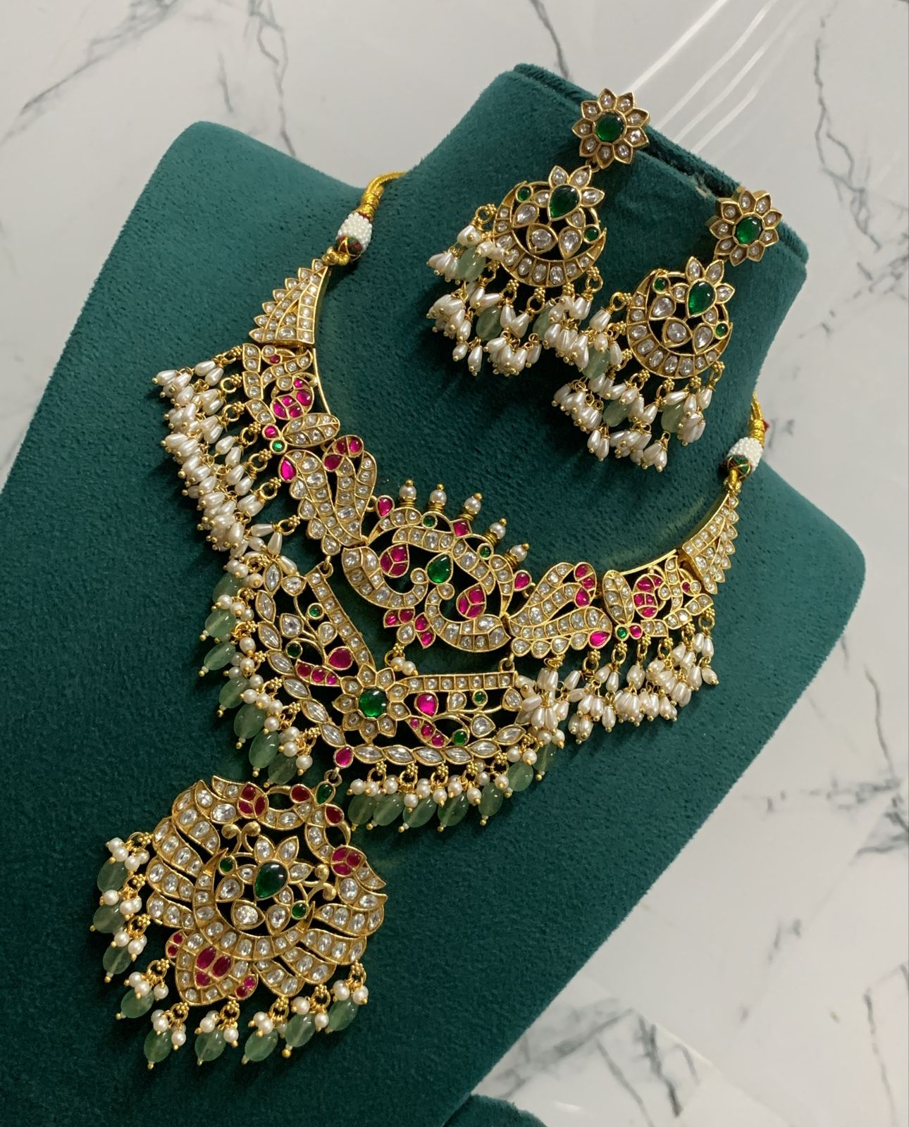 Jaadu Kundan Stones Bridal Necklace