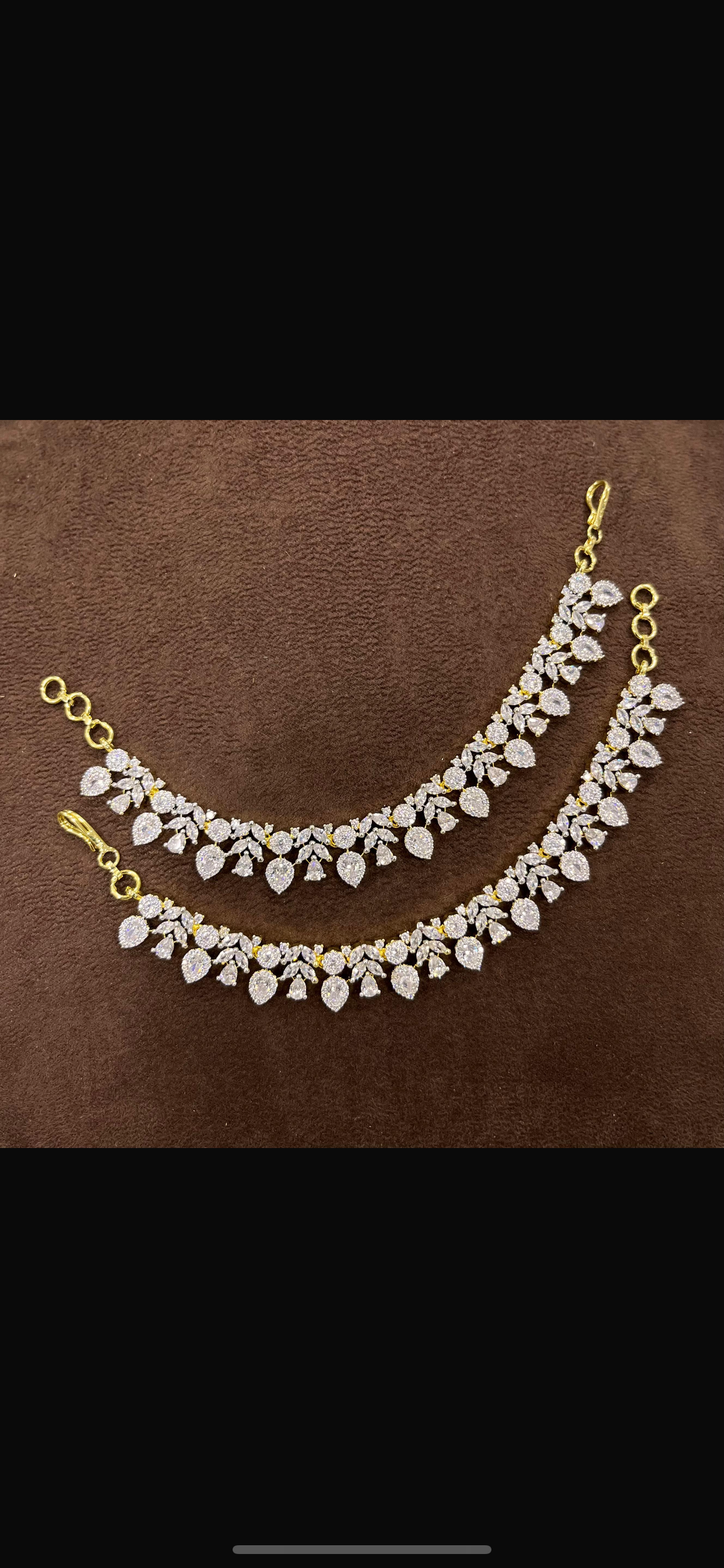 AD Stones Ear Chains