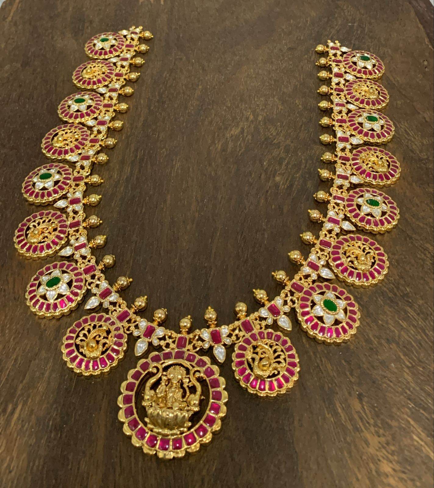 Jaadu Kundan Stones Bridal Haram - Nakshatra Jewels