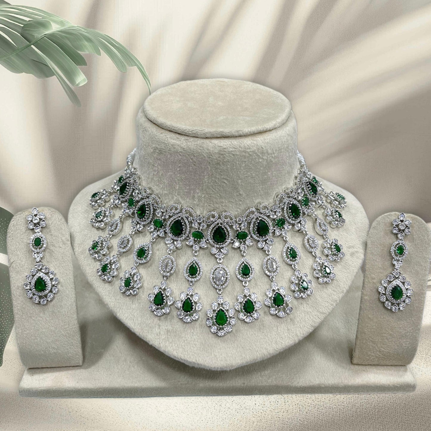 Victorian Polish with AD Stones Bridal Choker