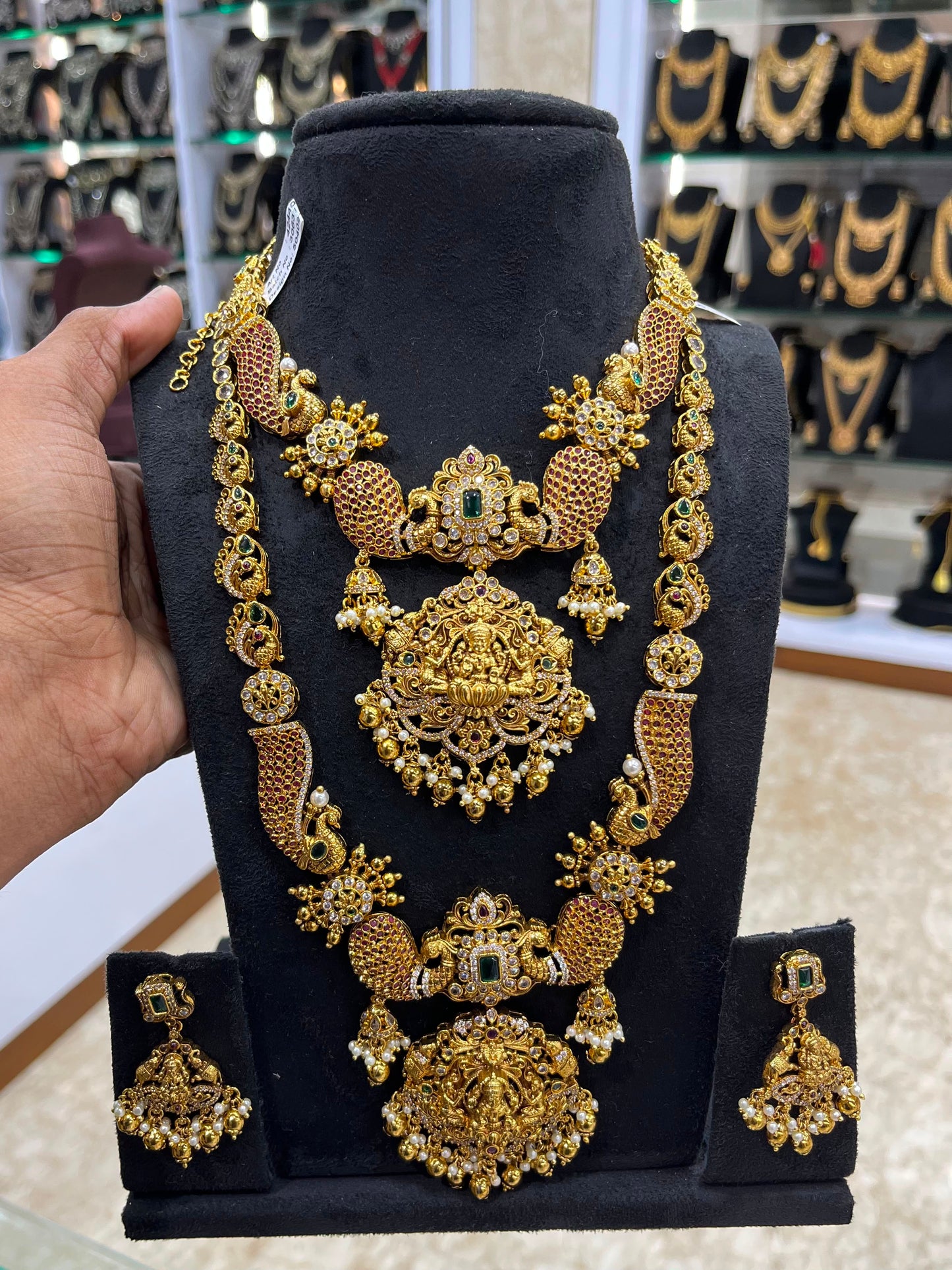 Nakshi Work with AD Stones Bridal Combo