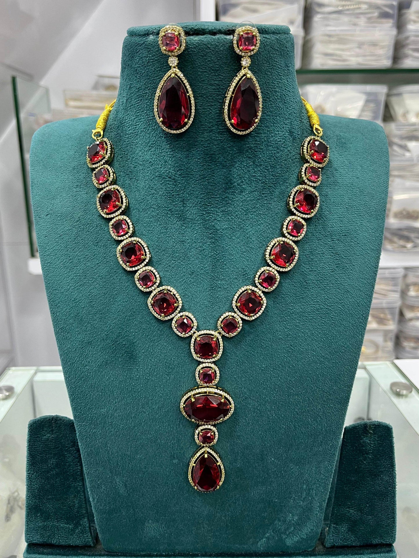 AD Stones Necklace - Nakshatra Jewels