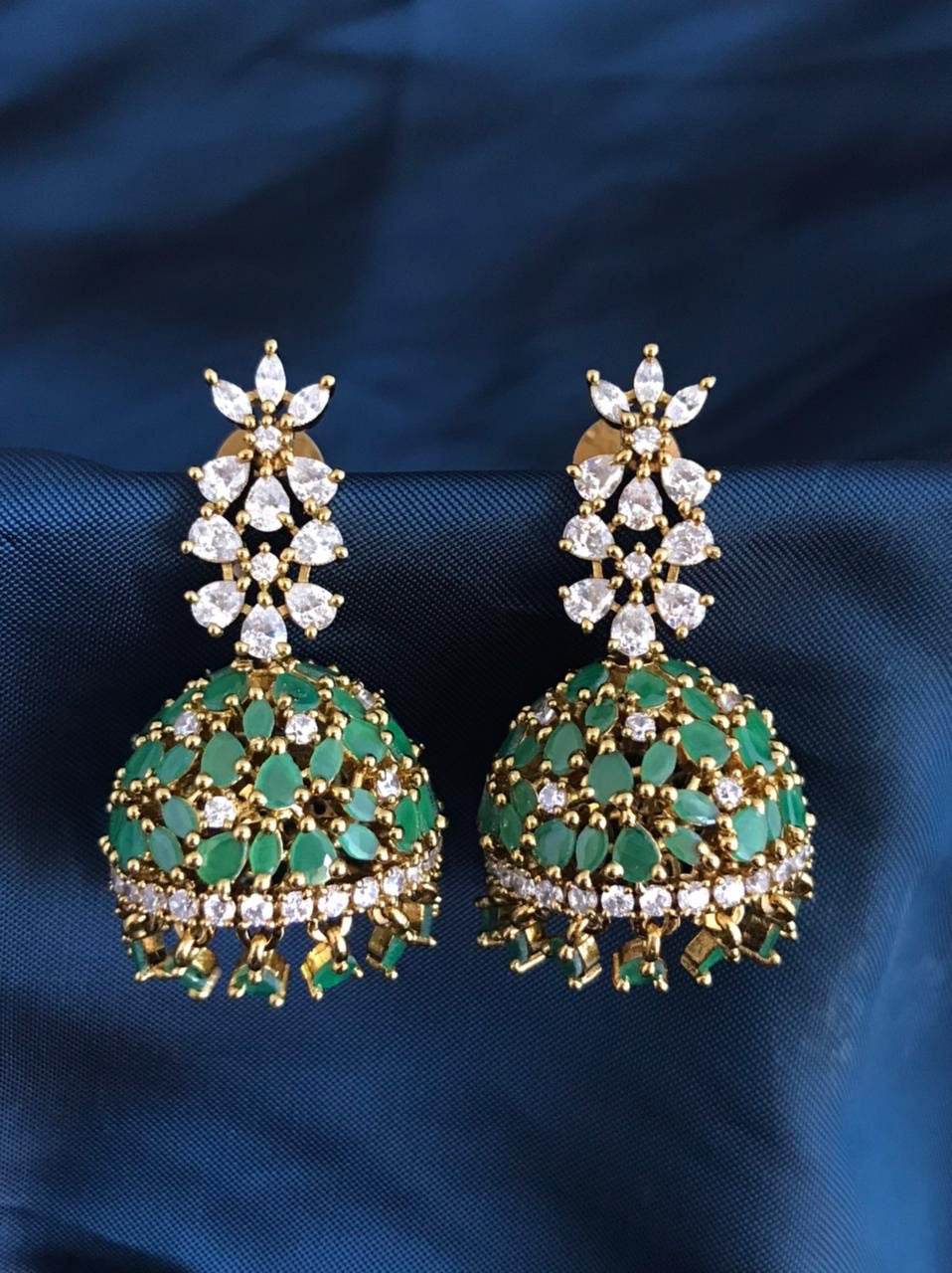 AD Stone Earrings - Nakshatra Jewels