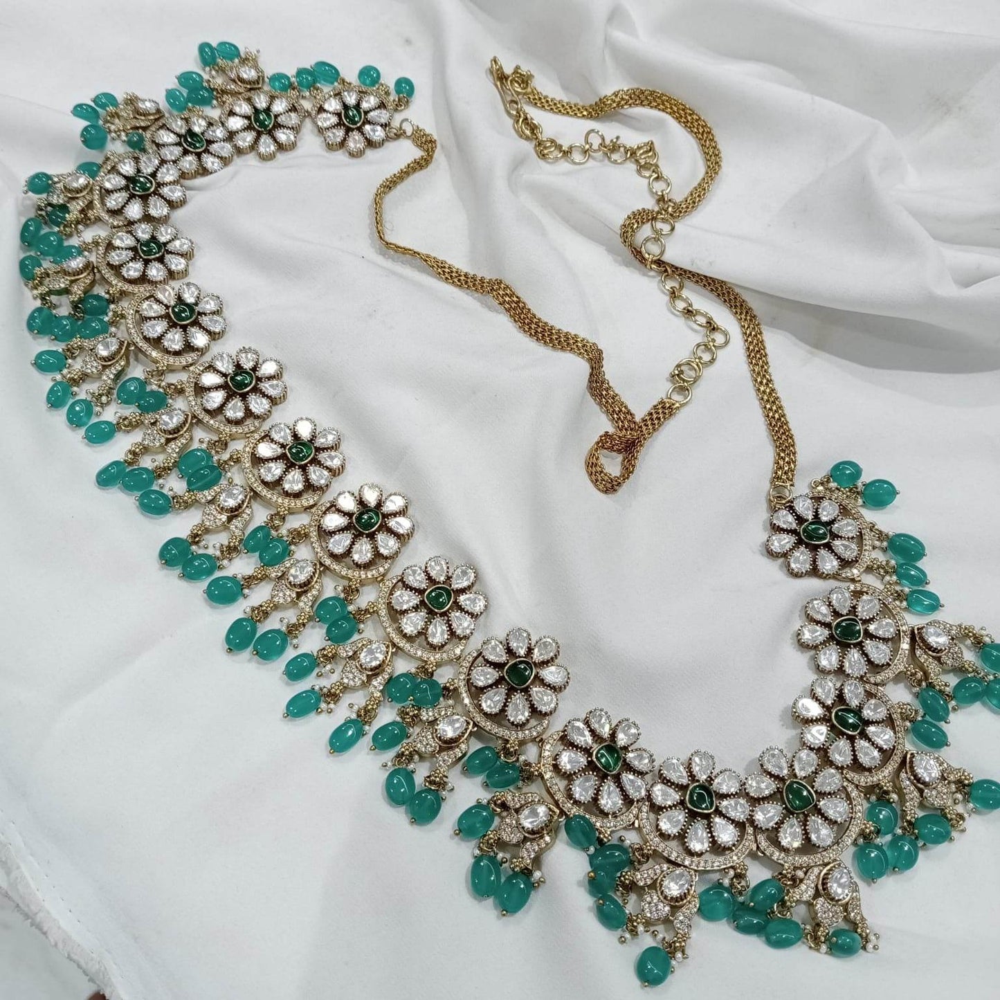 Moissanite Stones Bridal Hip Chain - Nakshatra Jewels