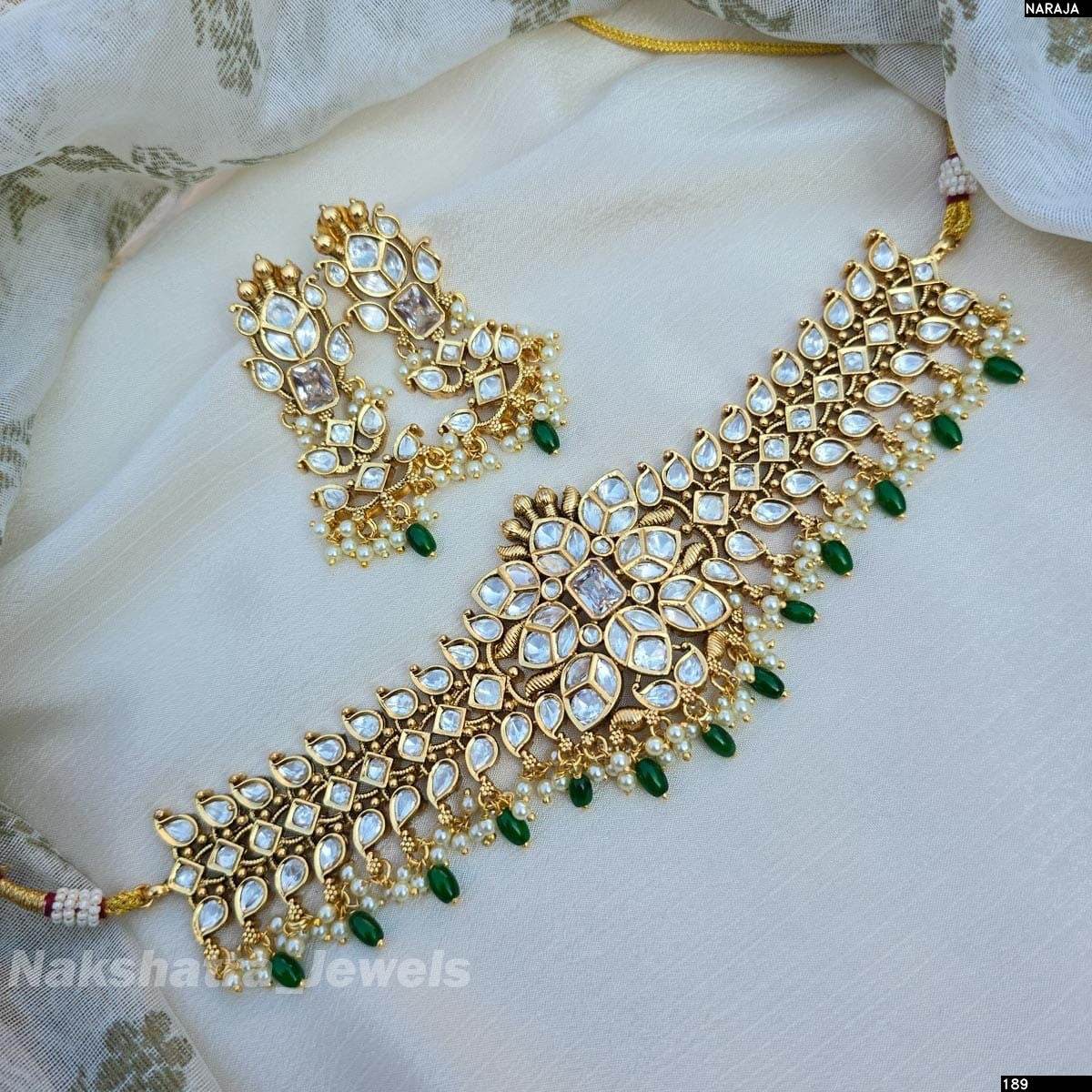 Kundan Stones Bridal Choker - Nakshatra Jewels
