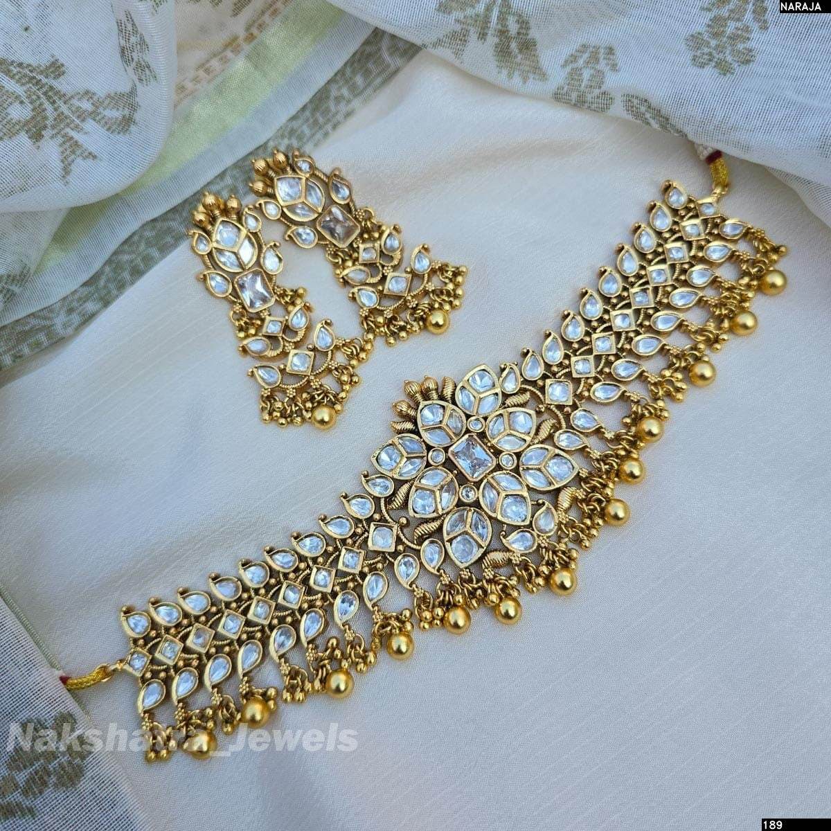 Kundan Stones Bridal Choker - Nakshatra Jewels