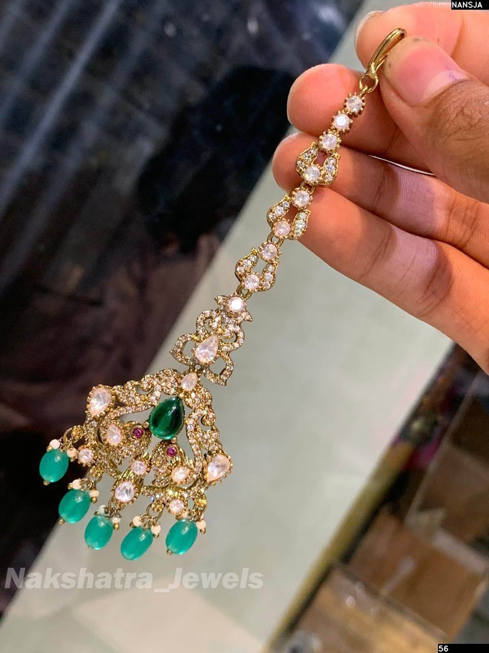 Moissanite Stones Tikka - Nakshatra Jewels